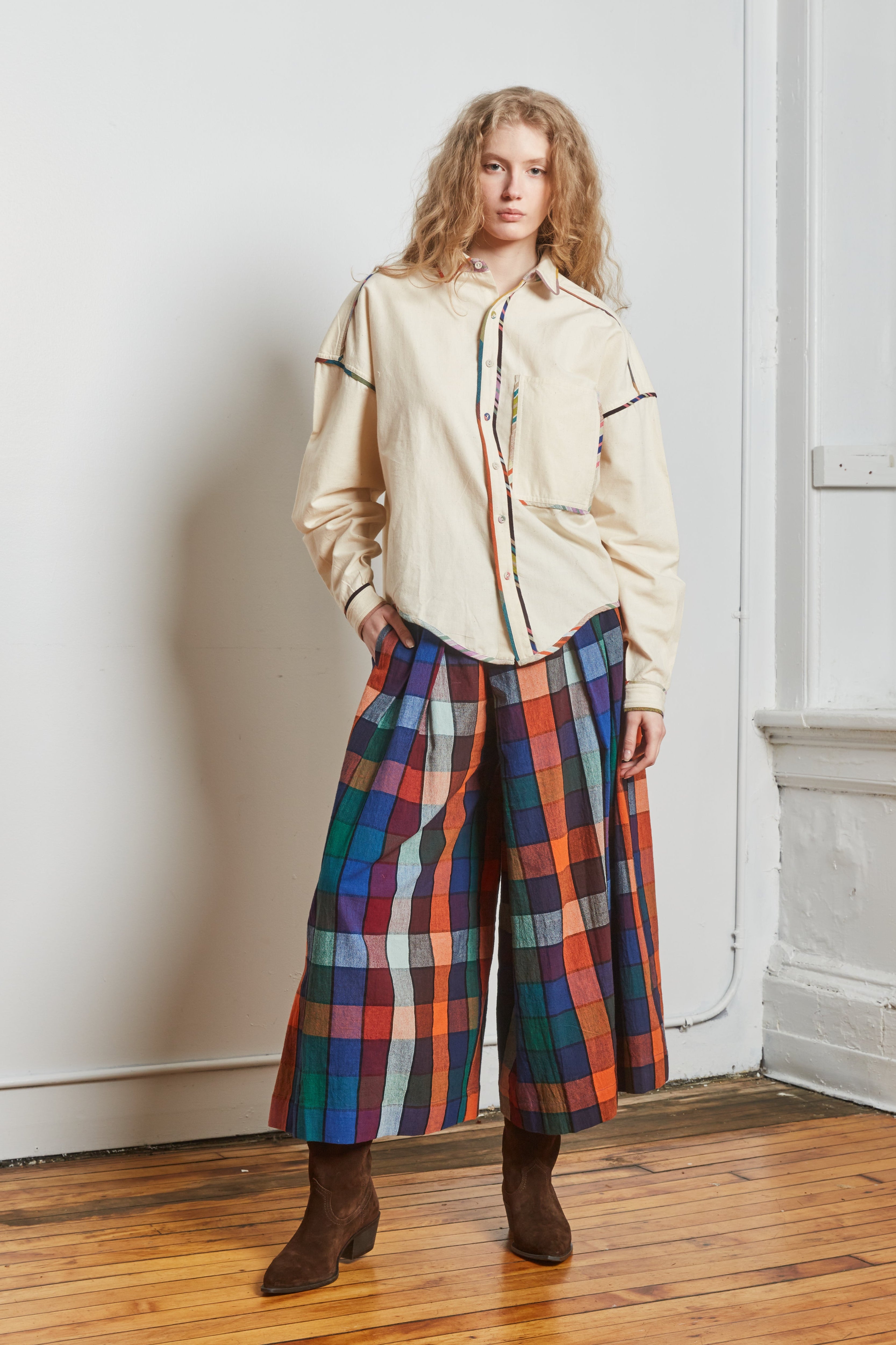FRIDA PANTS |  MOSAIC CHEX