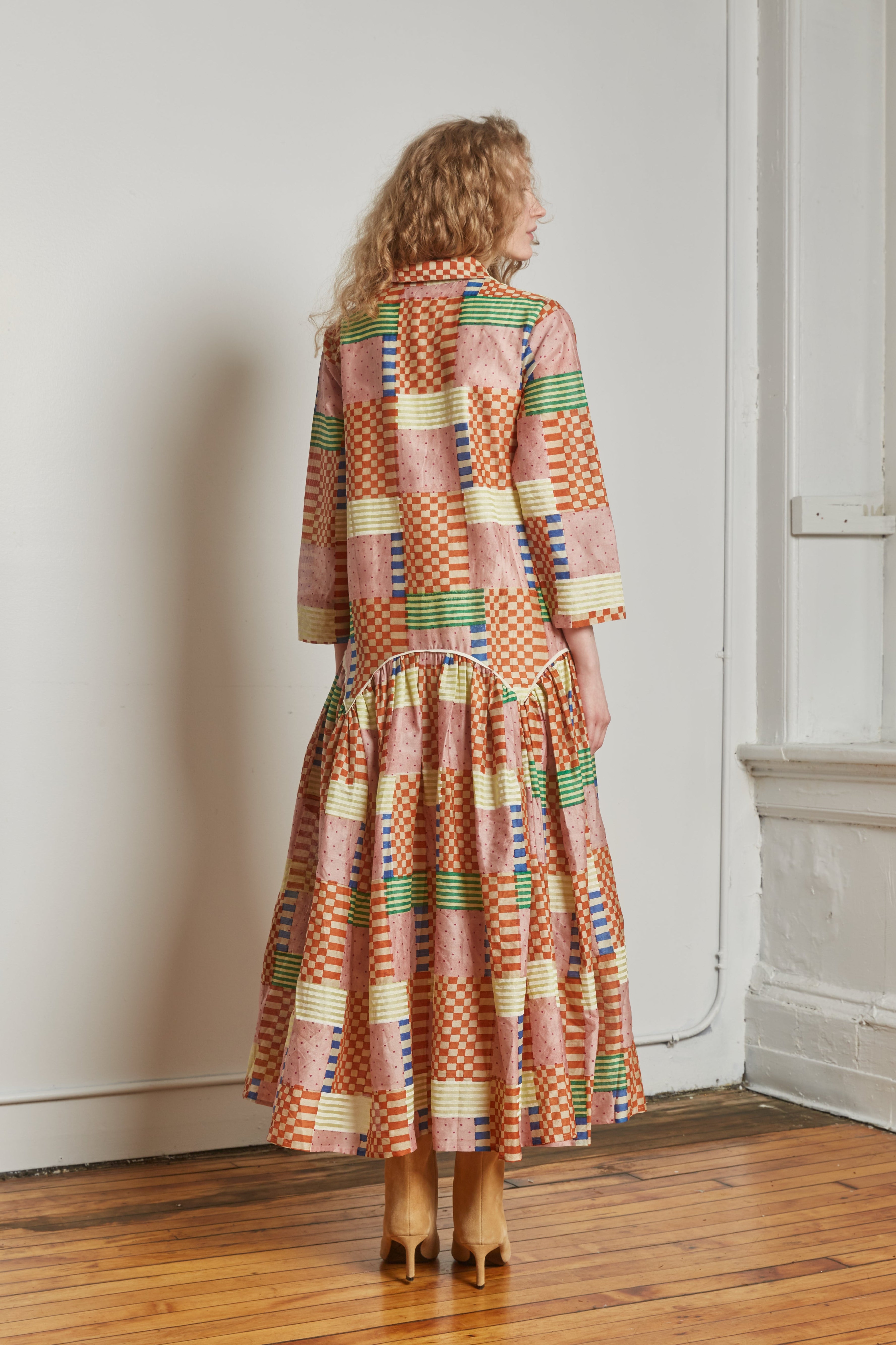 LEILA SHIRT DRESS | CHECK MATE
