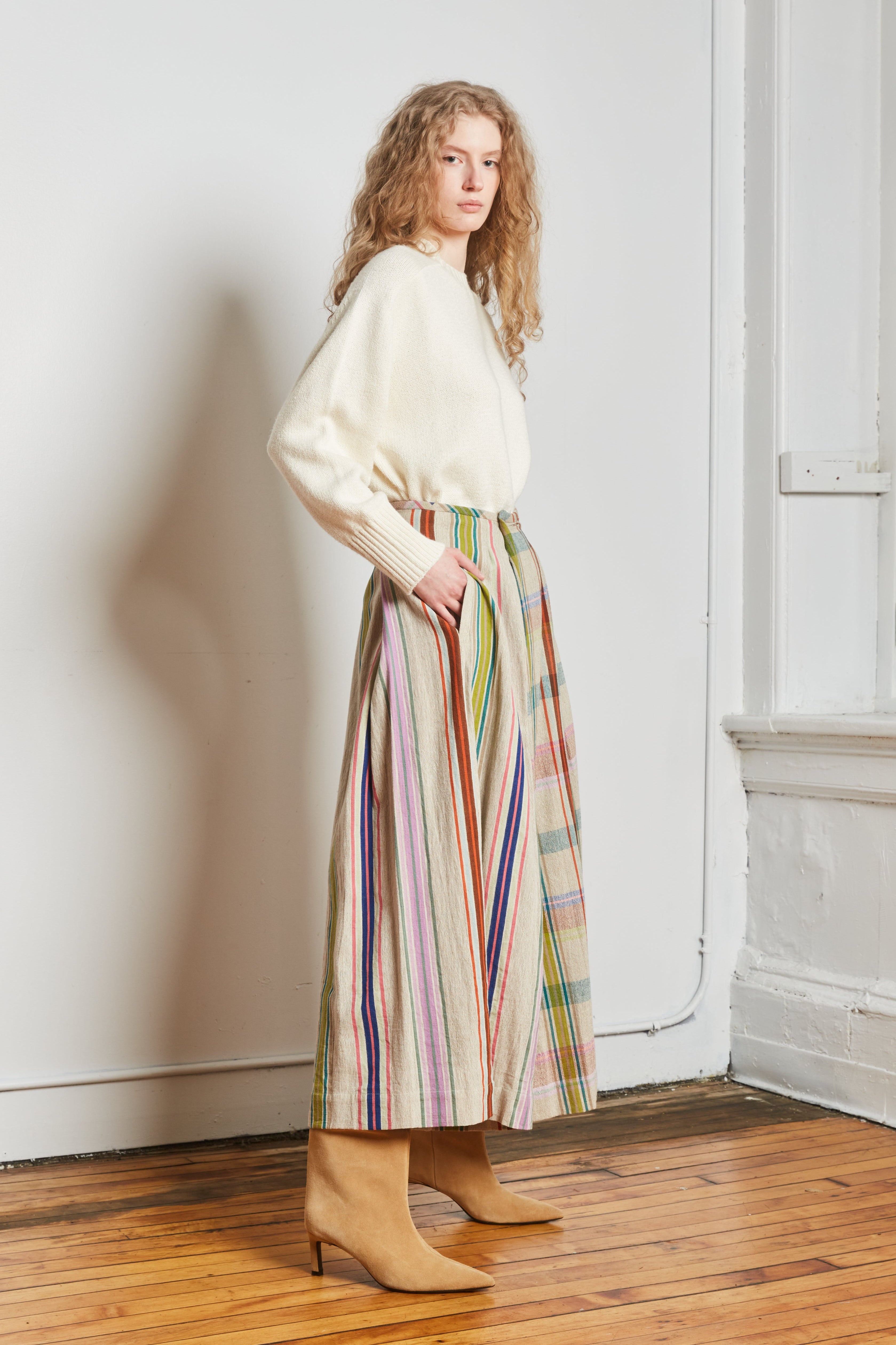 FRIDA PANTS |  KULFI CHEX X STRIPES