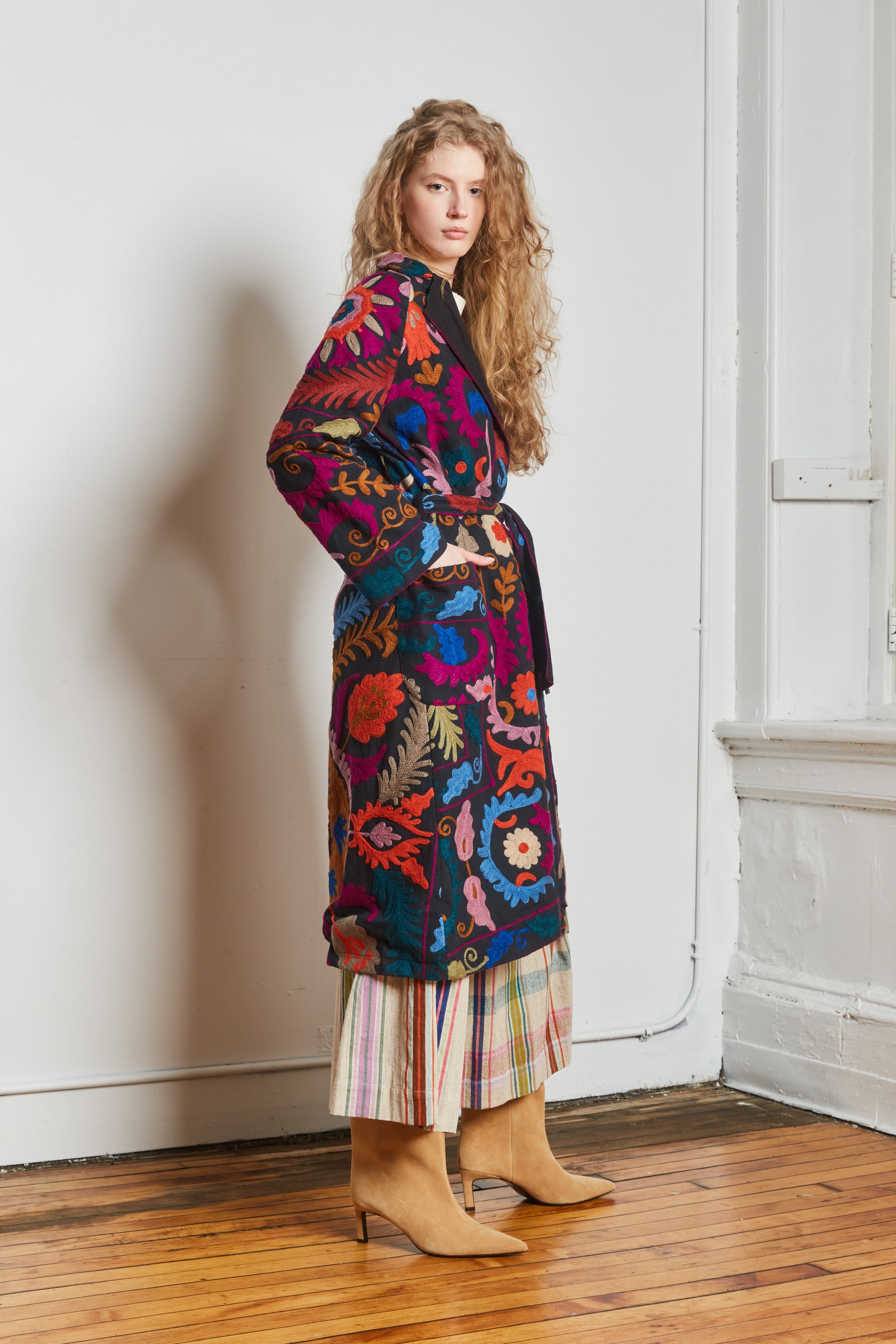 CHELSEA REVERSIBLE COAT | FLORA X NOIR