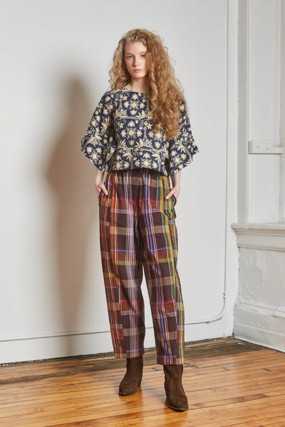 BILLIE PANTS | MOCHA CHEX – Rujuta Sheth