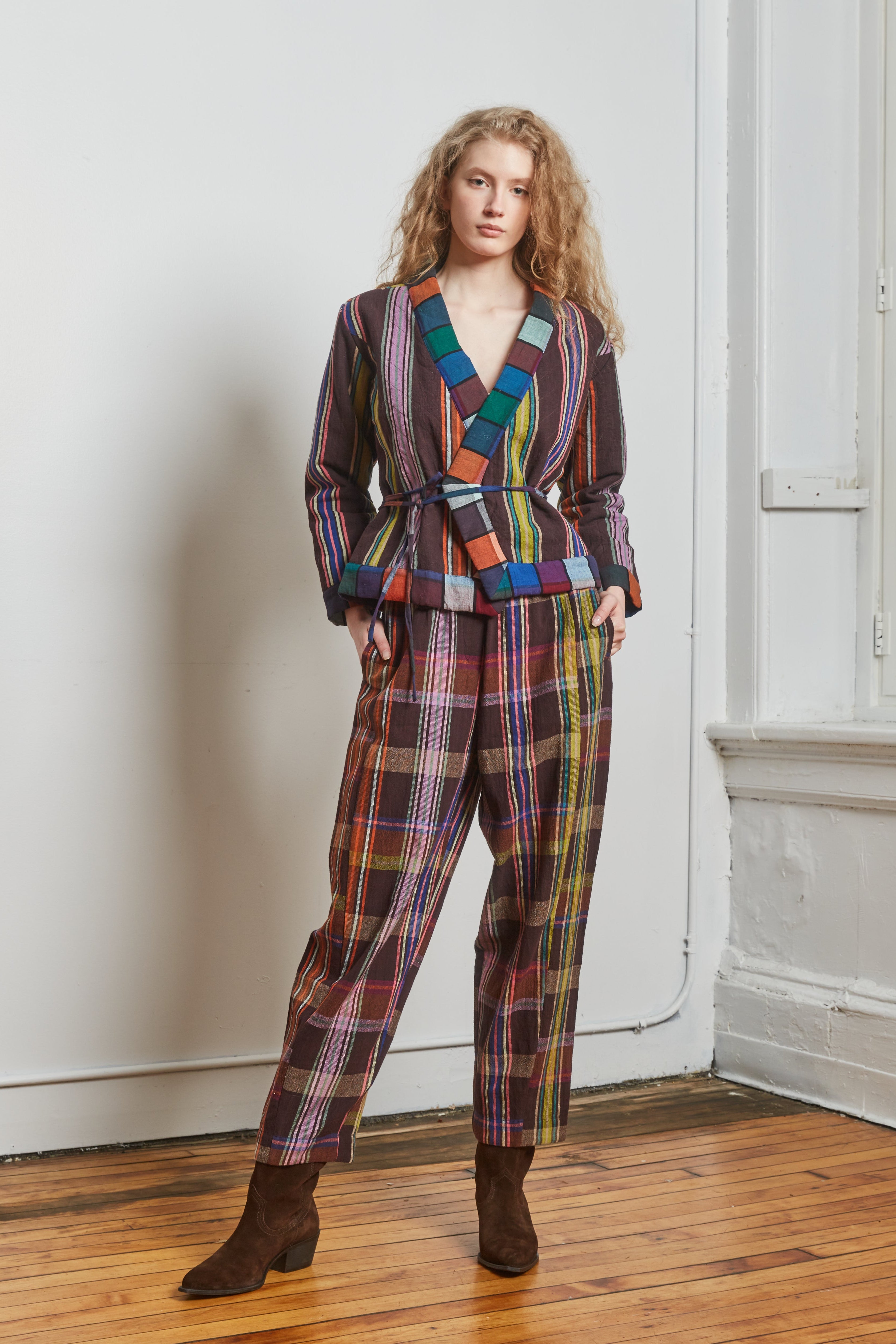 MIRAGE JACKET | MONO CHEX X HIBISCUS GRID