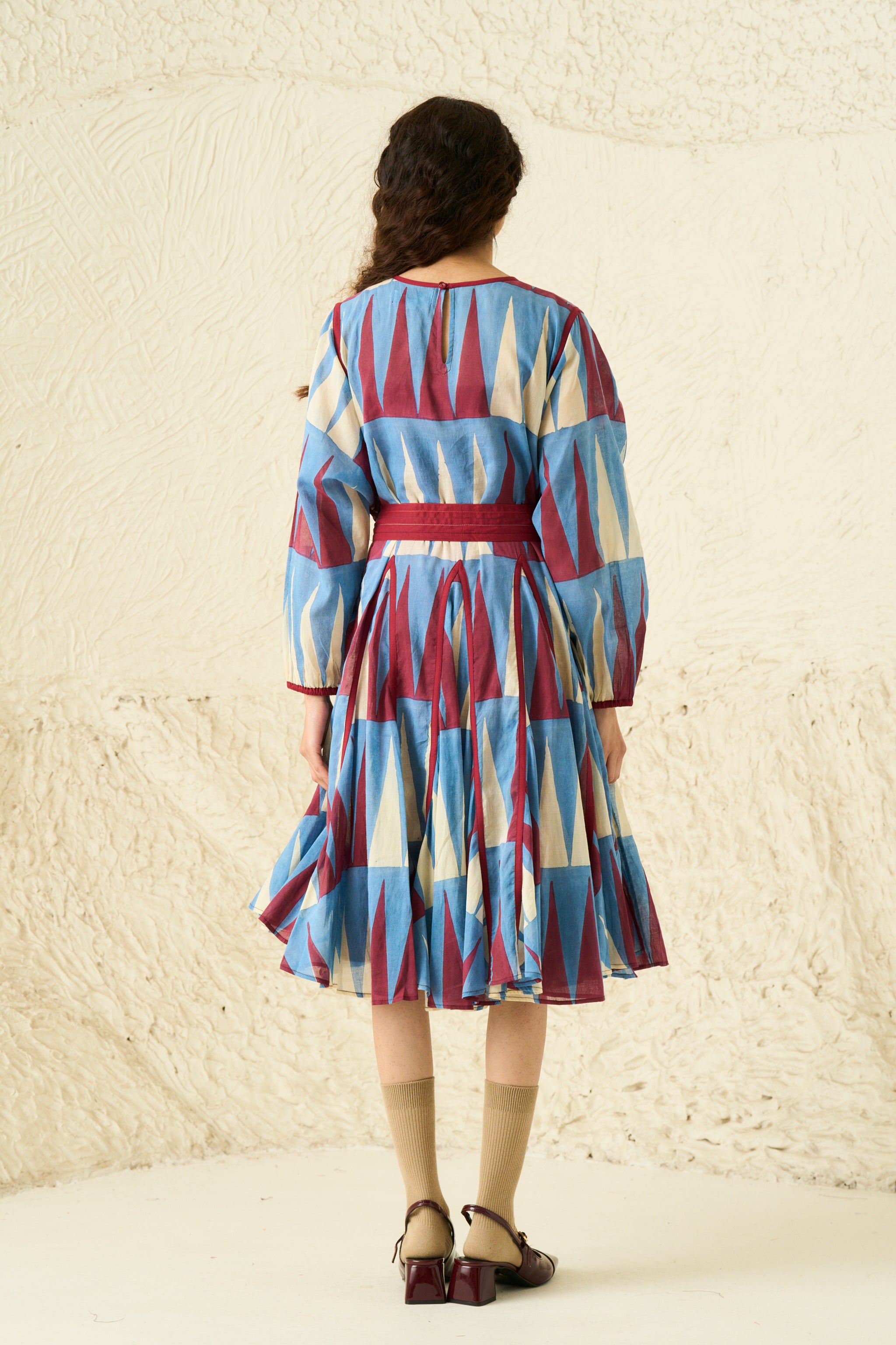 ALEXA DRESS | MULTI	POINT SLATE