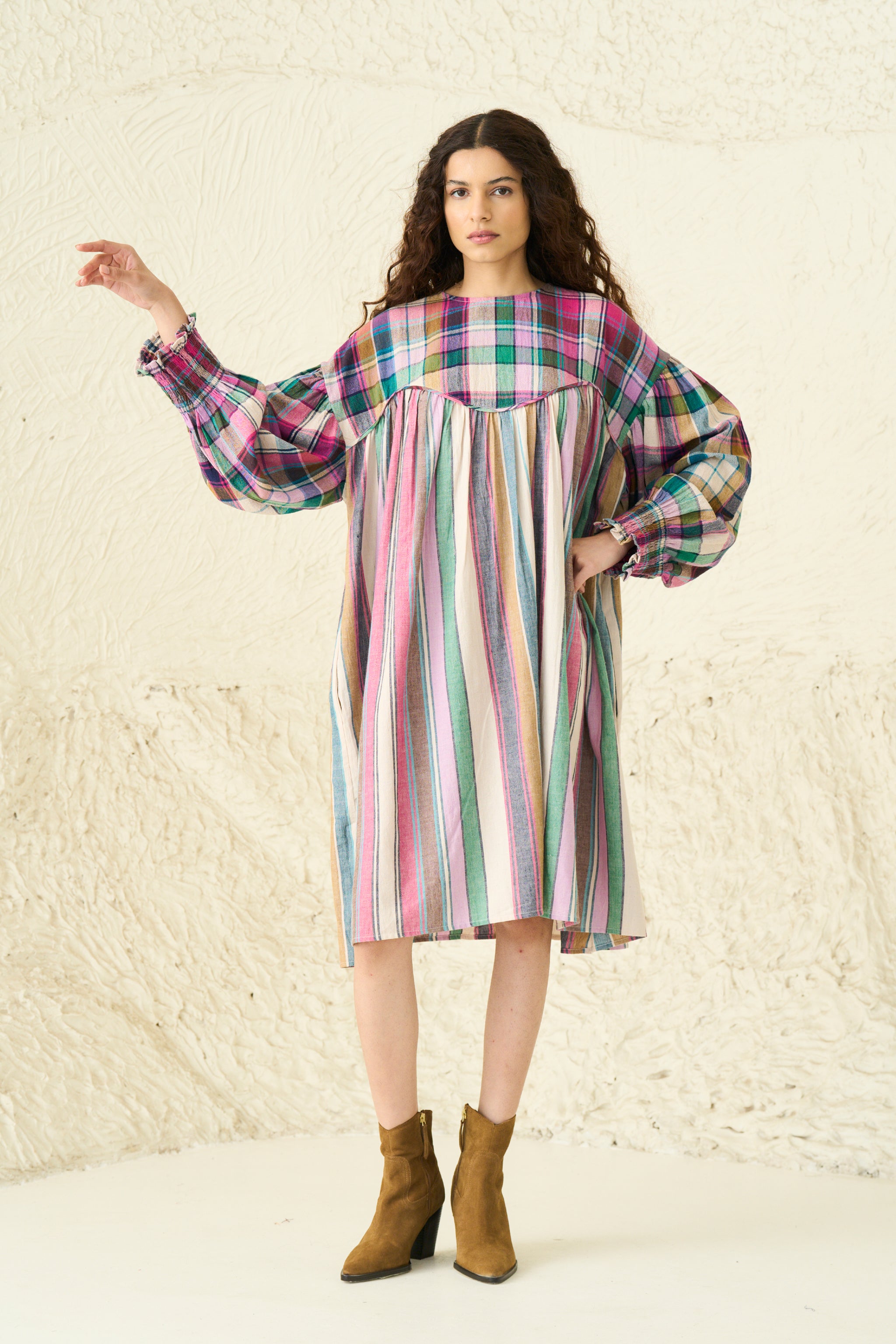 AUTUMN DRESS | JUNO CHEX X STRIPES