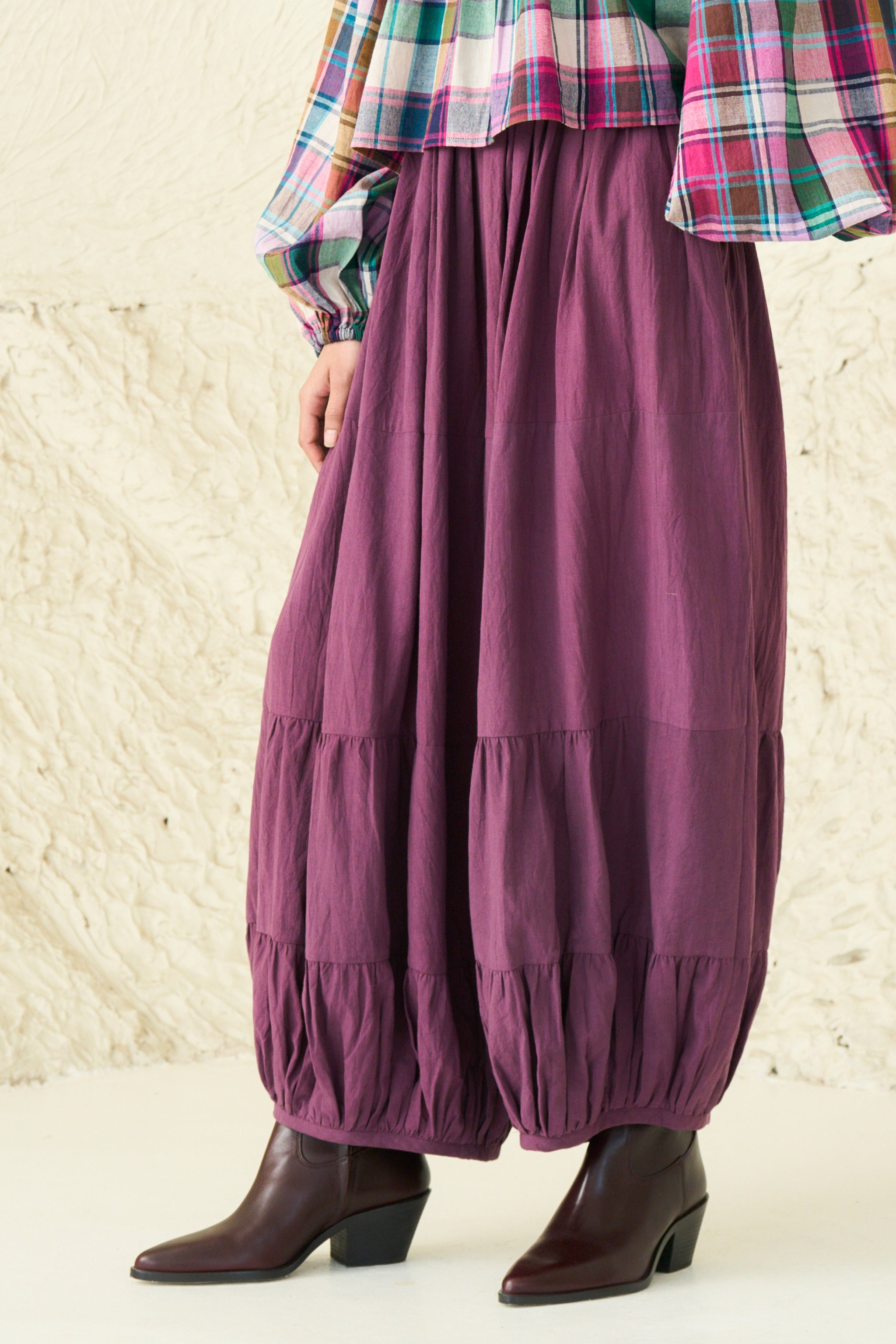 SORA PANT | SOLID MERLOT