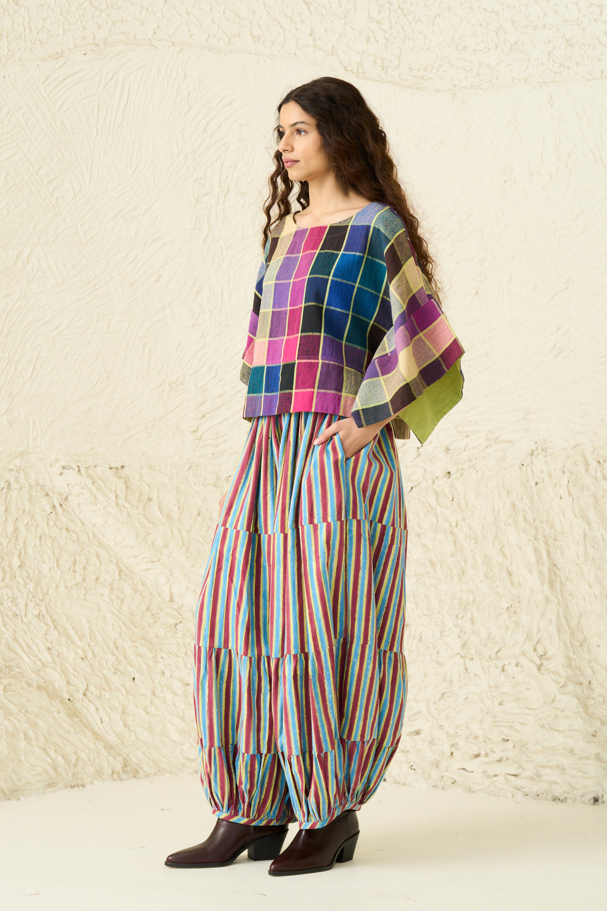 SORA PANT | IRIS STRIPE LIME