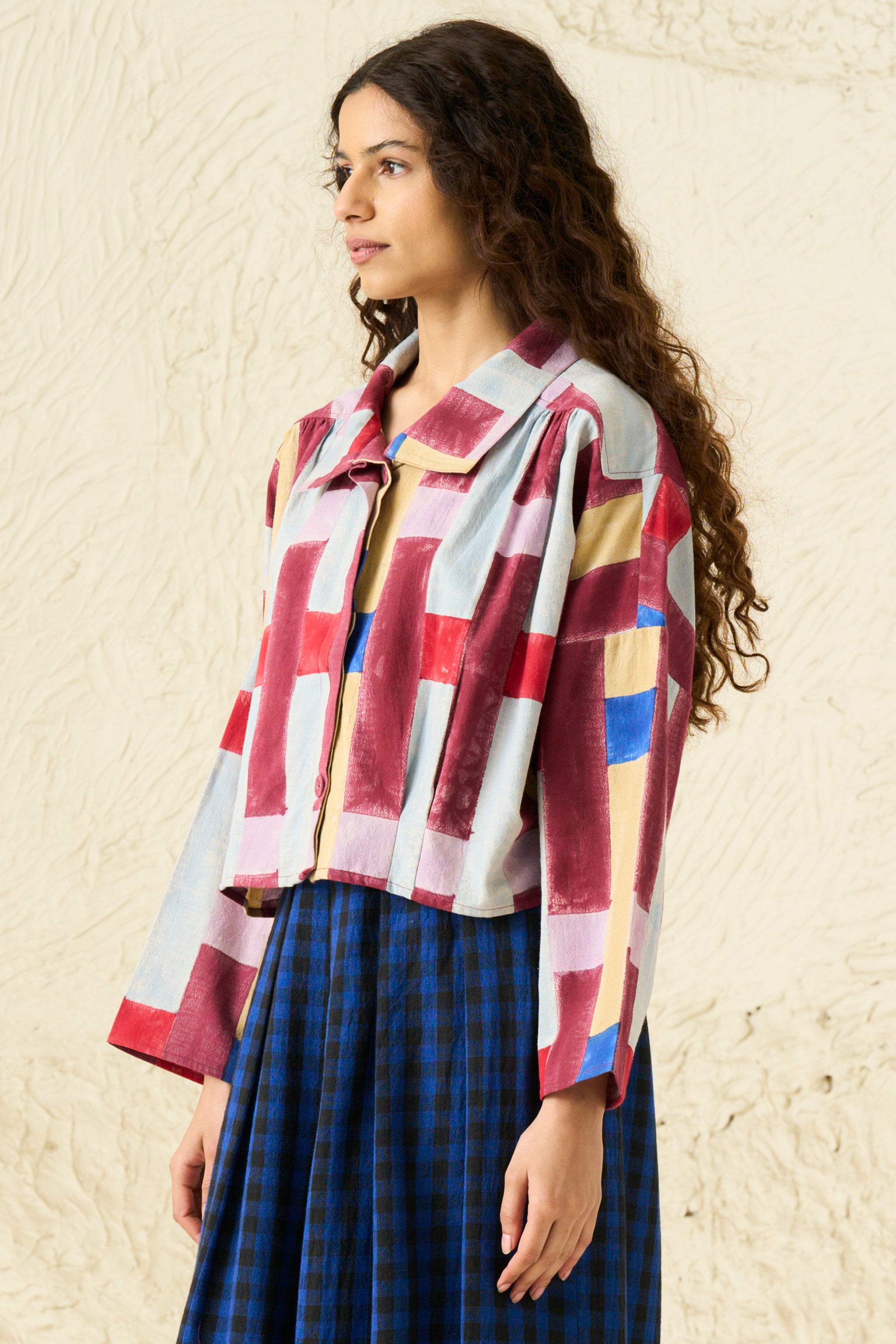 MAIDEN JACKET TOP | RELAY PRINT