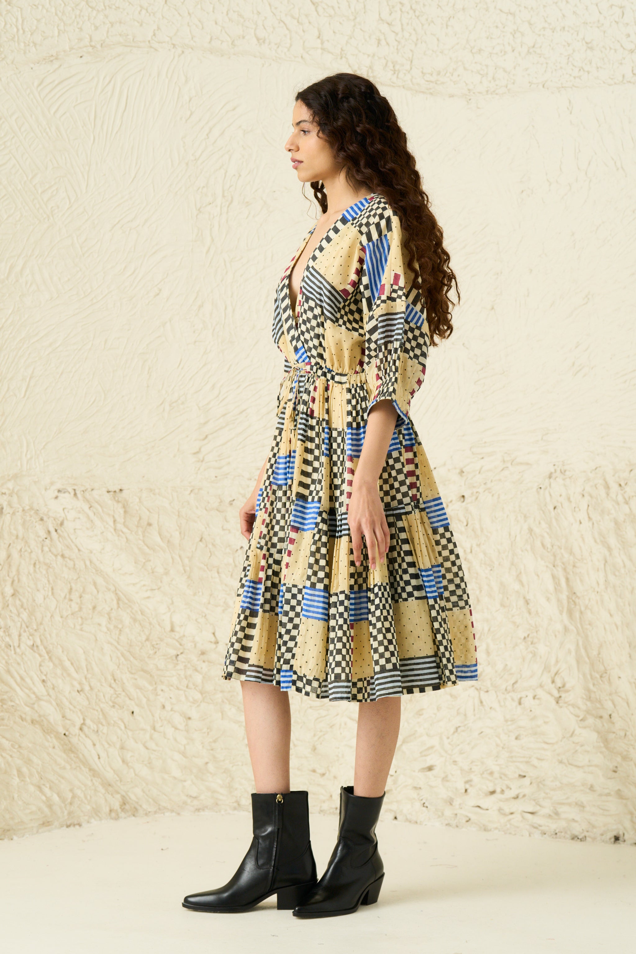 MOSSES DRESS | CHECKMATE SAND