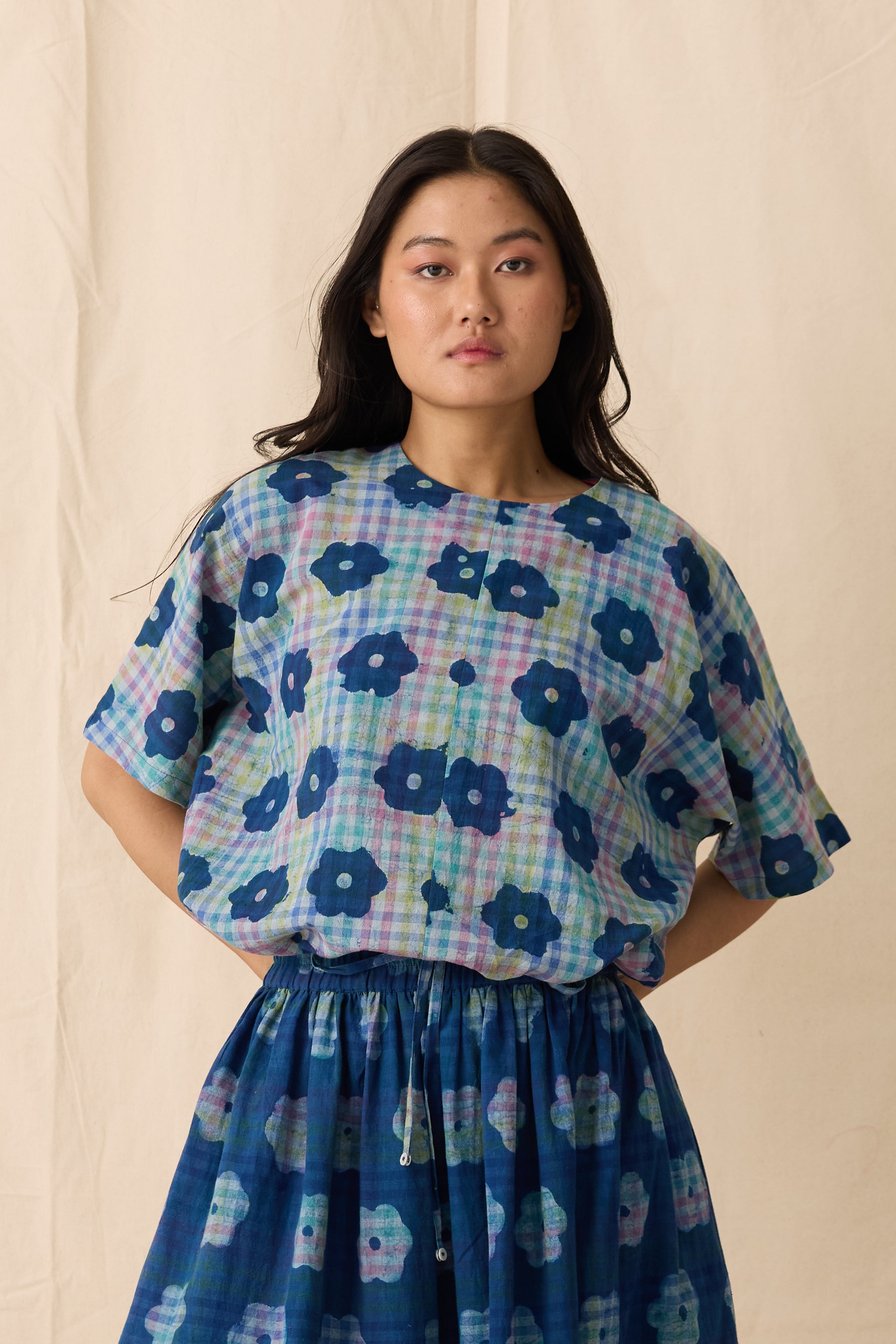 PICNIC TOP | INDIGO BLOOM