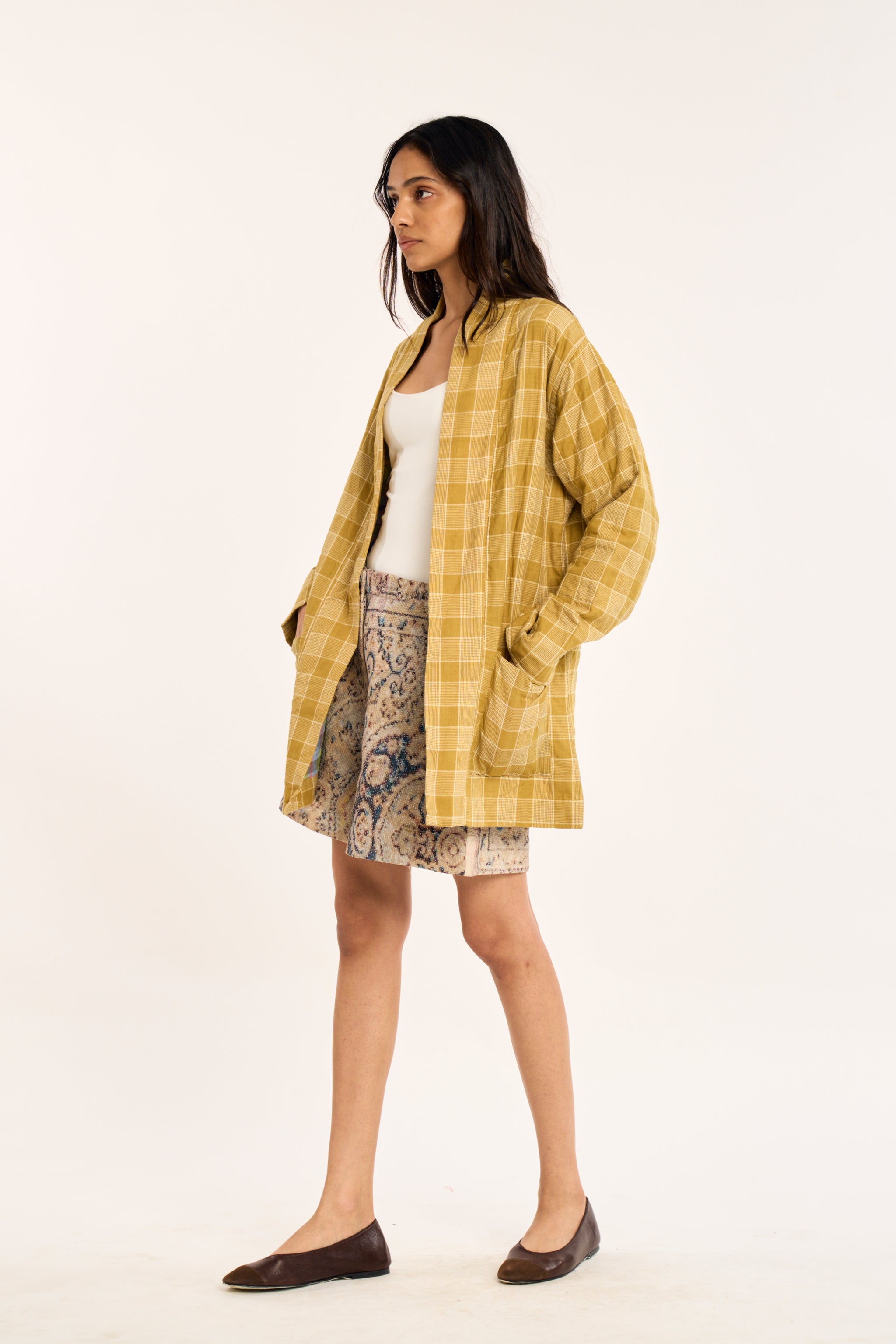 HARBOR JACKET | SUNBEAM CHEX + TIDE CHEX