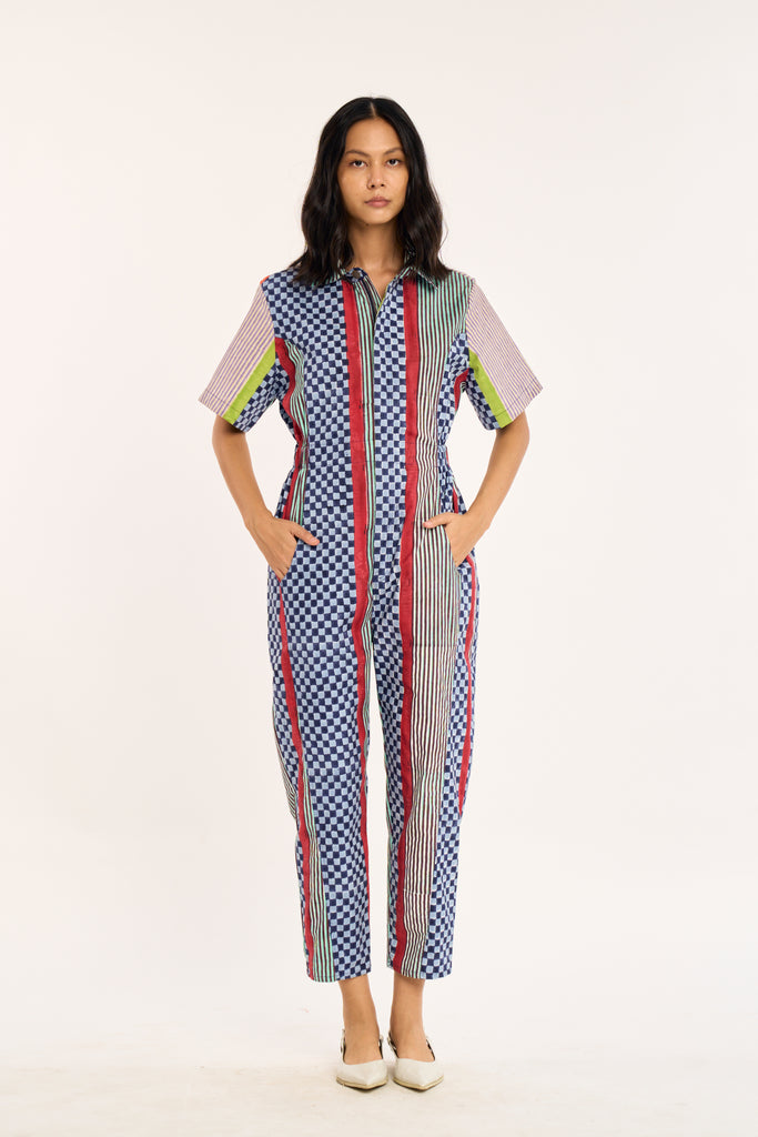 STUDIO JUMPSUIT | FIELD GRID – Rujuta Sheth
