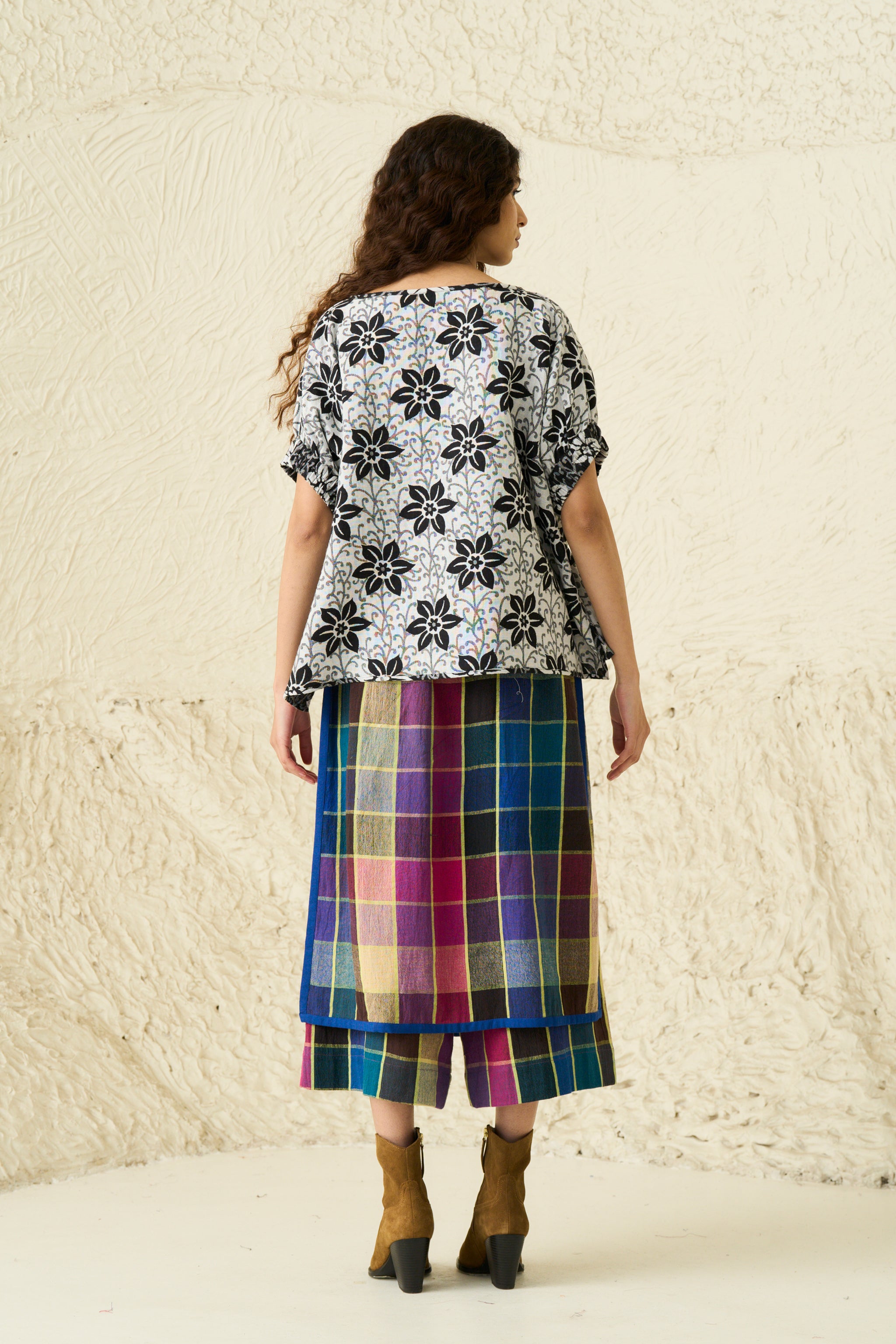 KAYA TOP | NIGHT JASMINE JACQUARD