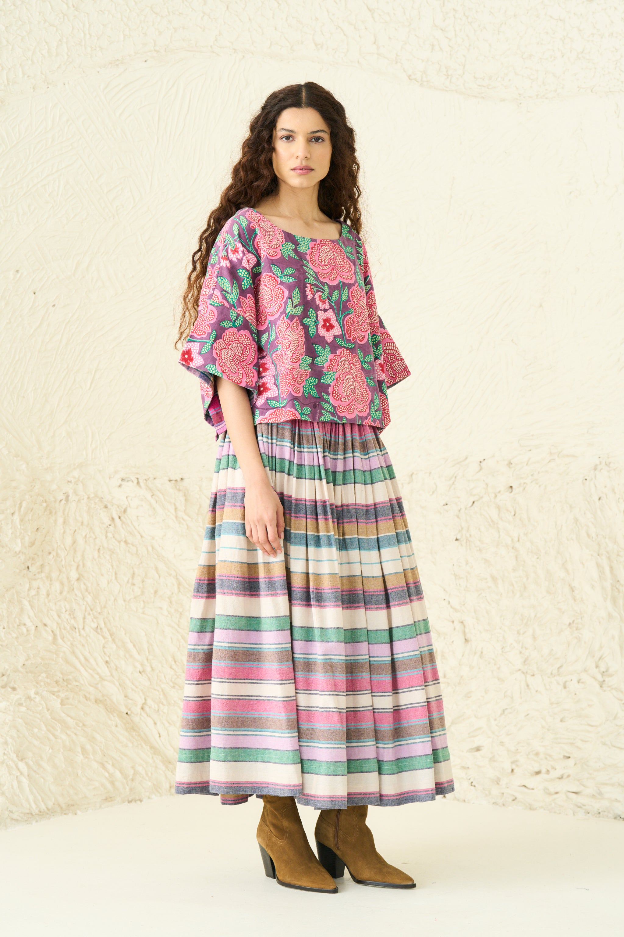 MIRA TOP | ROSETTE PLUM