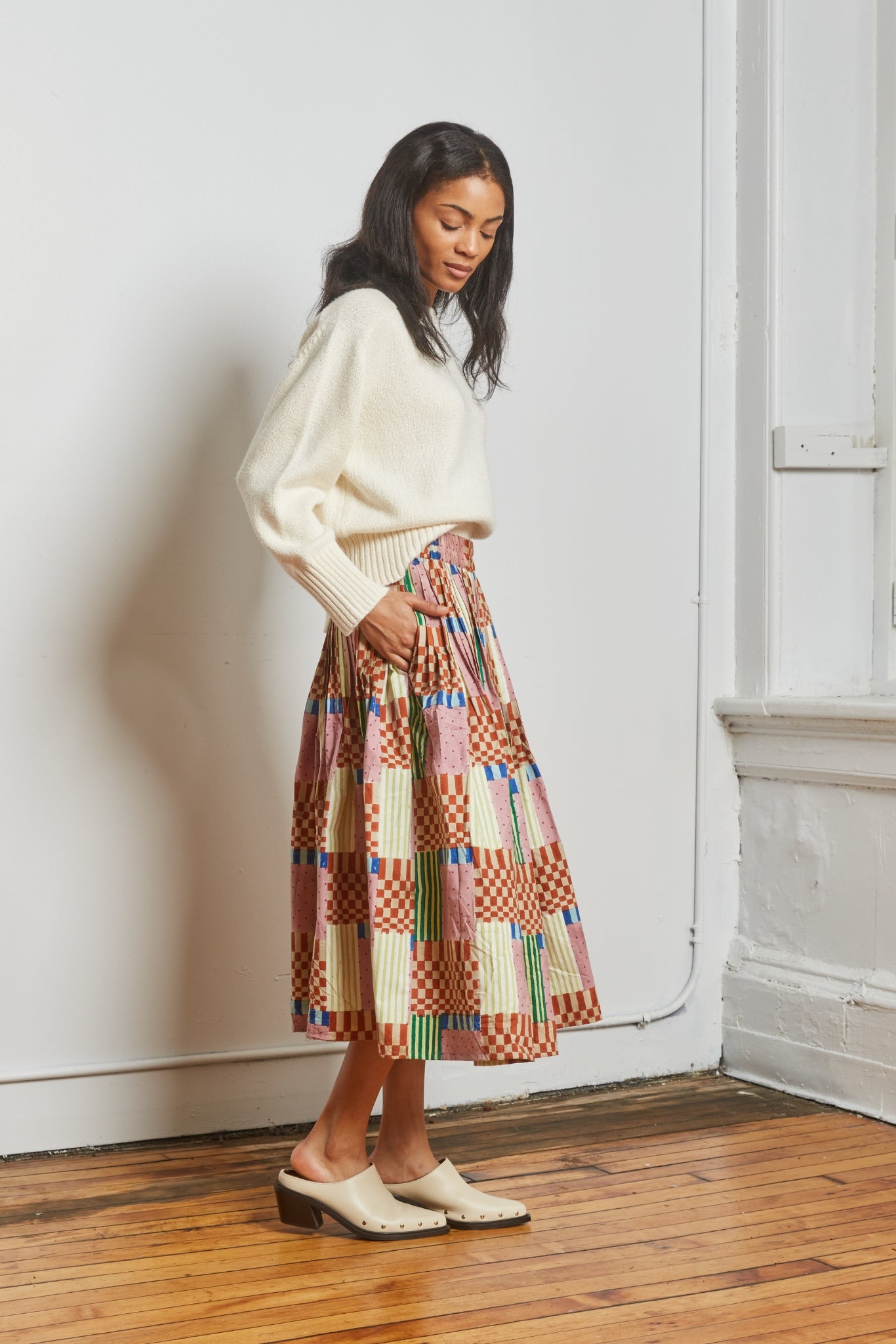 RHYTHEM SKIRT | CHECK MATE