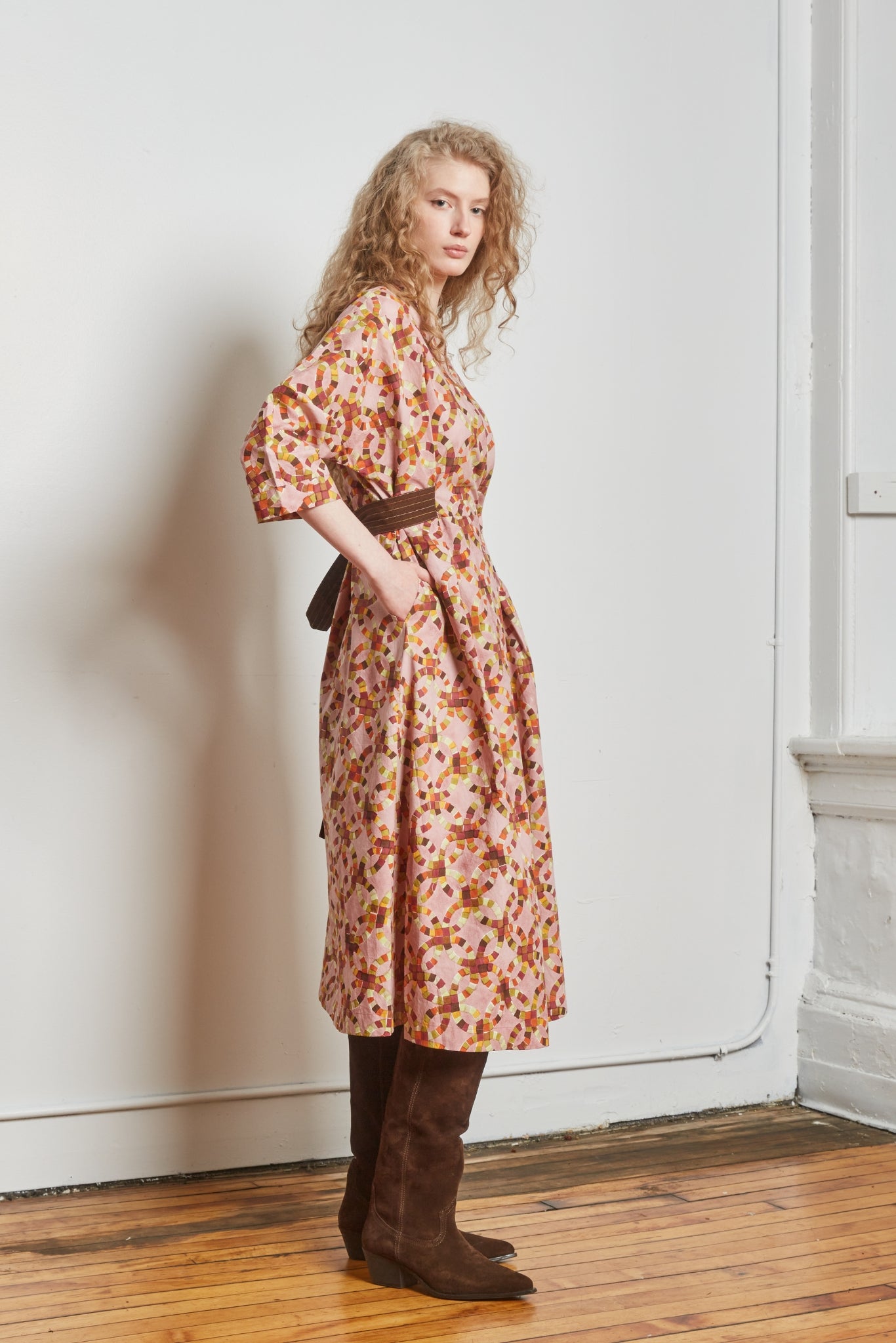 NOVA WRAP DRESS | HALO PRINT