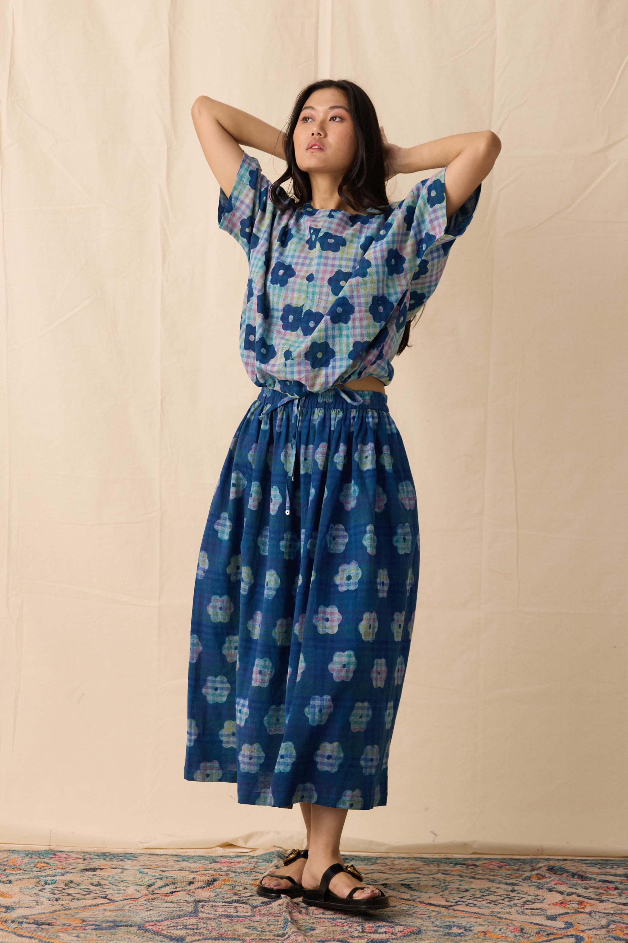 PICNIC TOP | INDIGO BLOOM