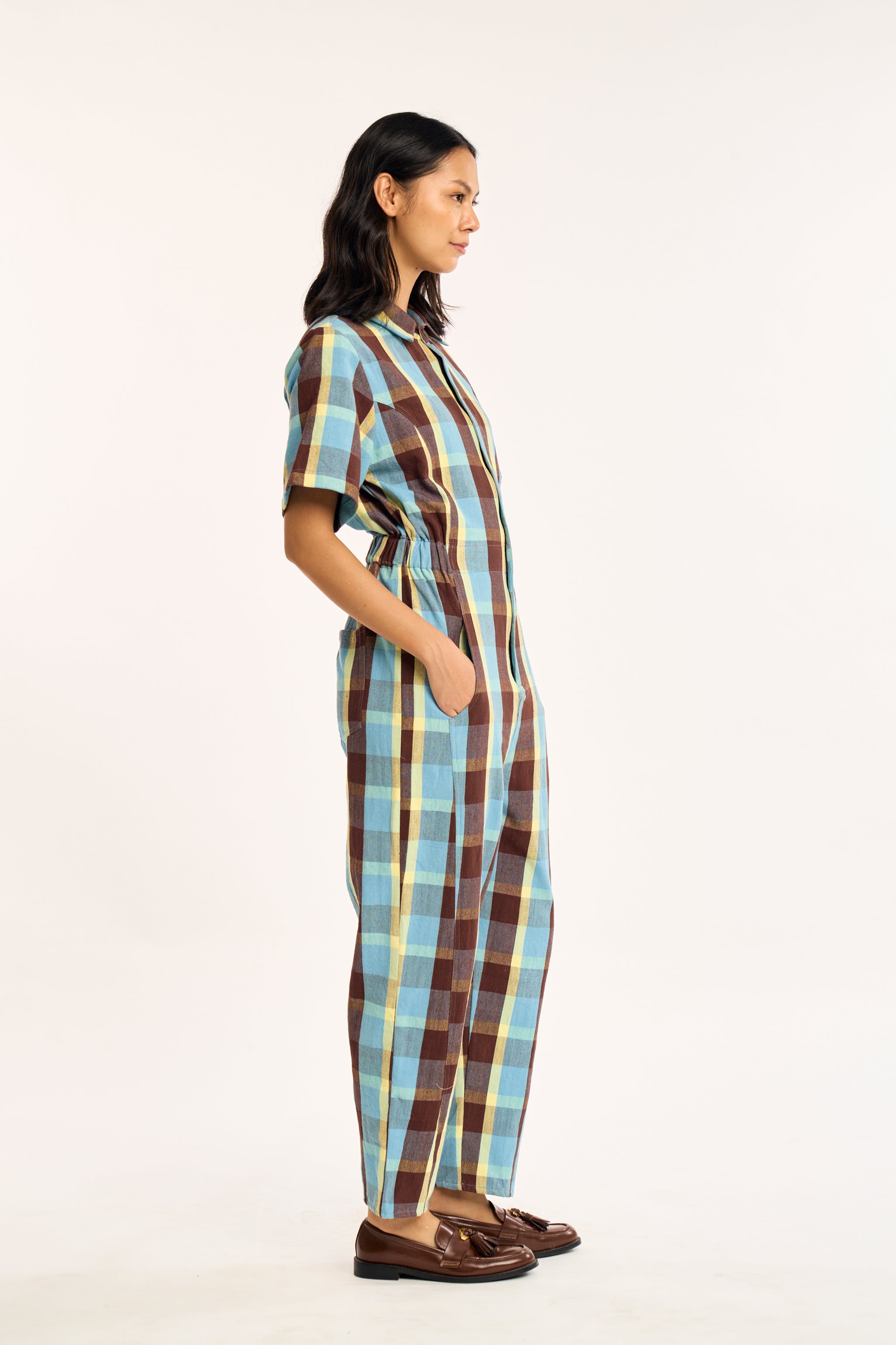STUDIO JUMPSUIT | CEDAR CHEX
