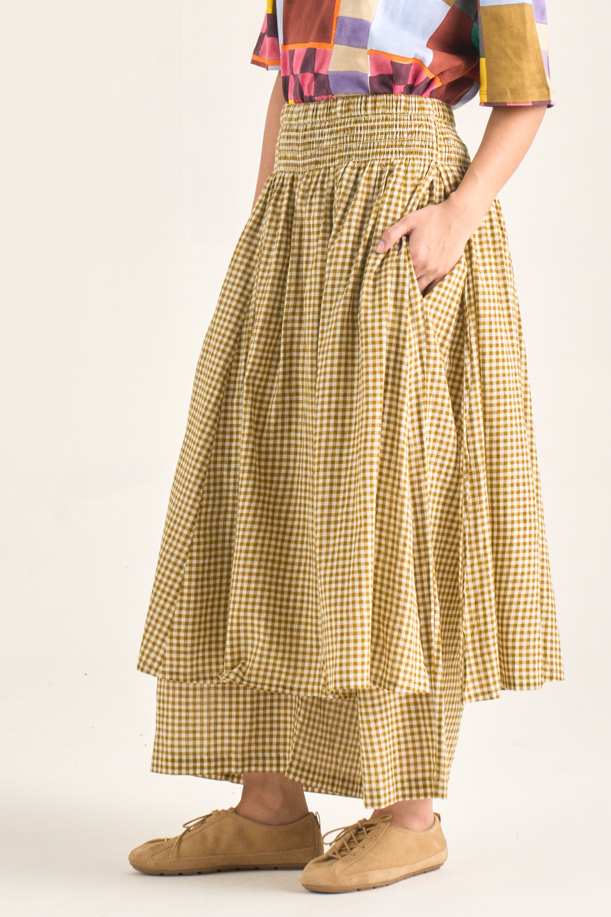 RUE PANTS | TOFFEE CHEX