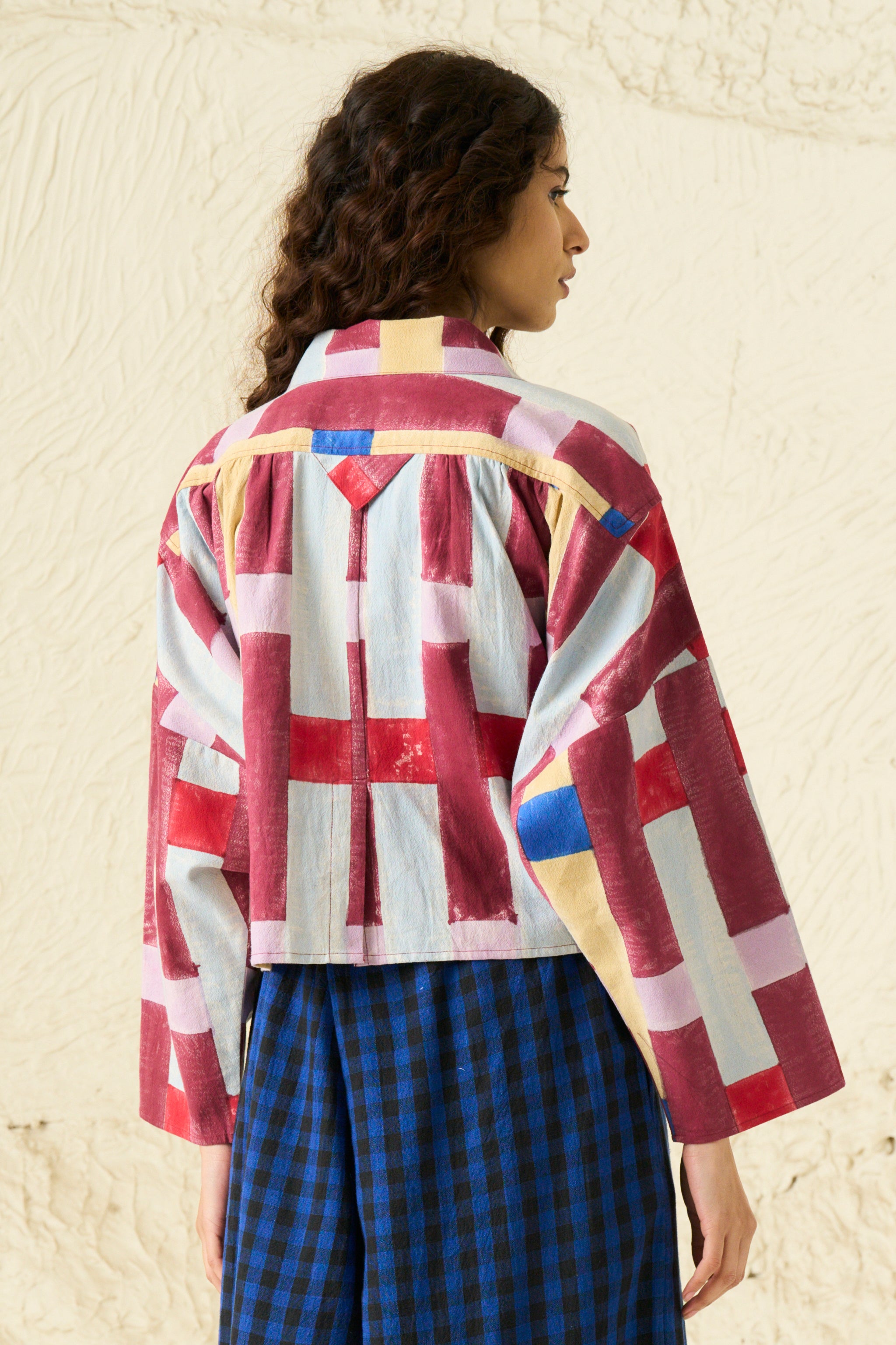 MAIDEN JACKET TOP | RELAY PRINT