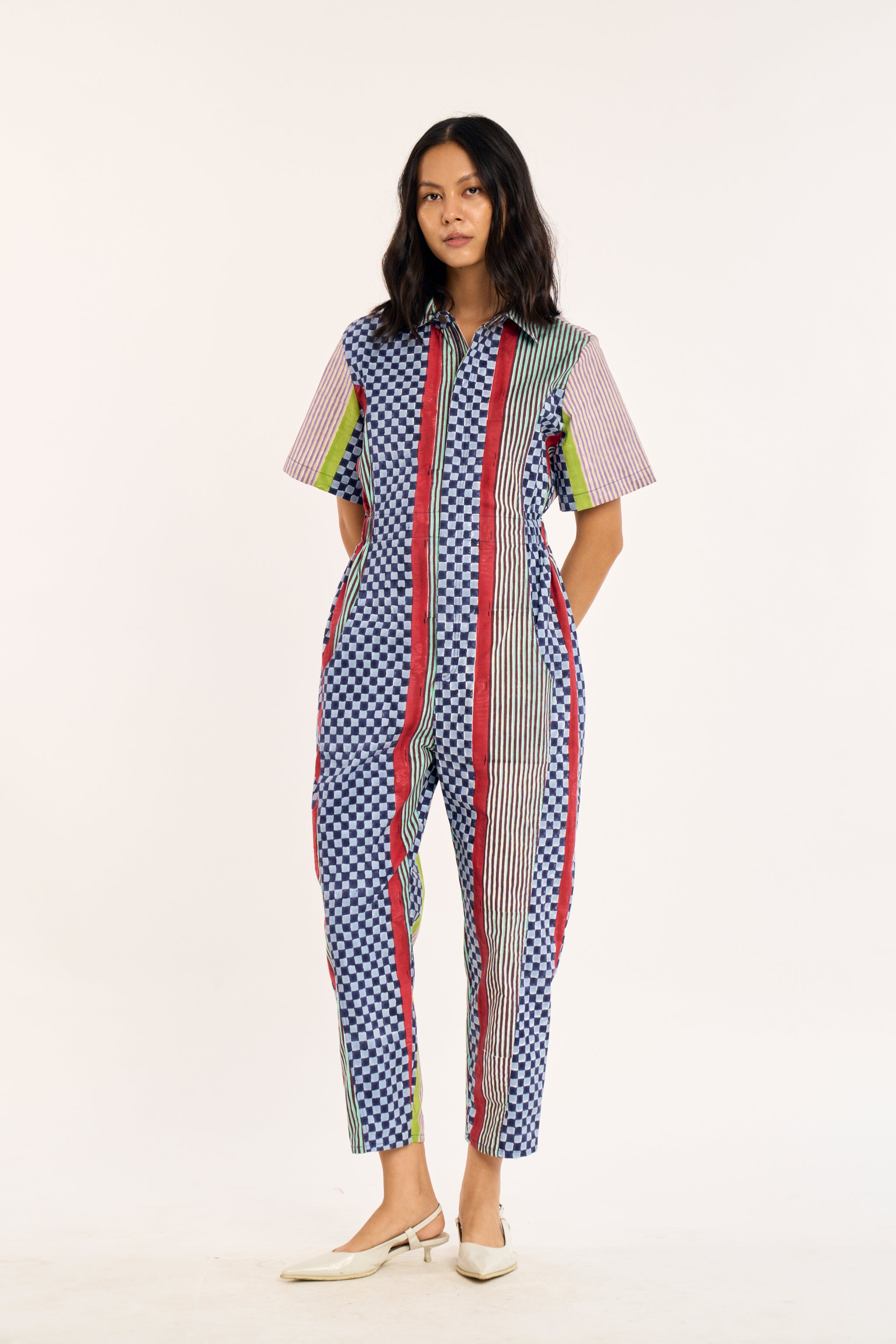 STUDIO JUMPSUIT | FIELD GRID