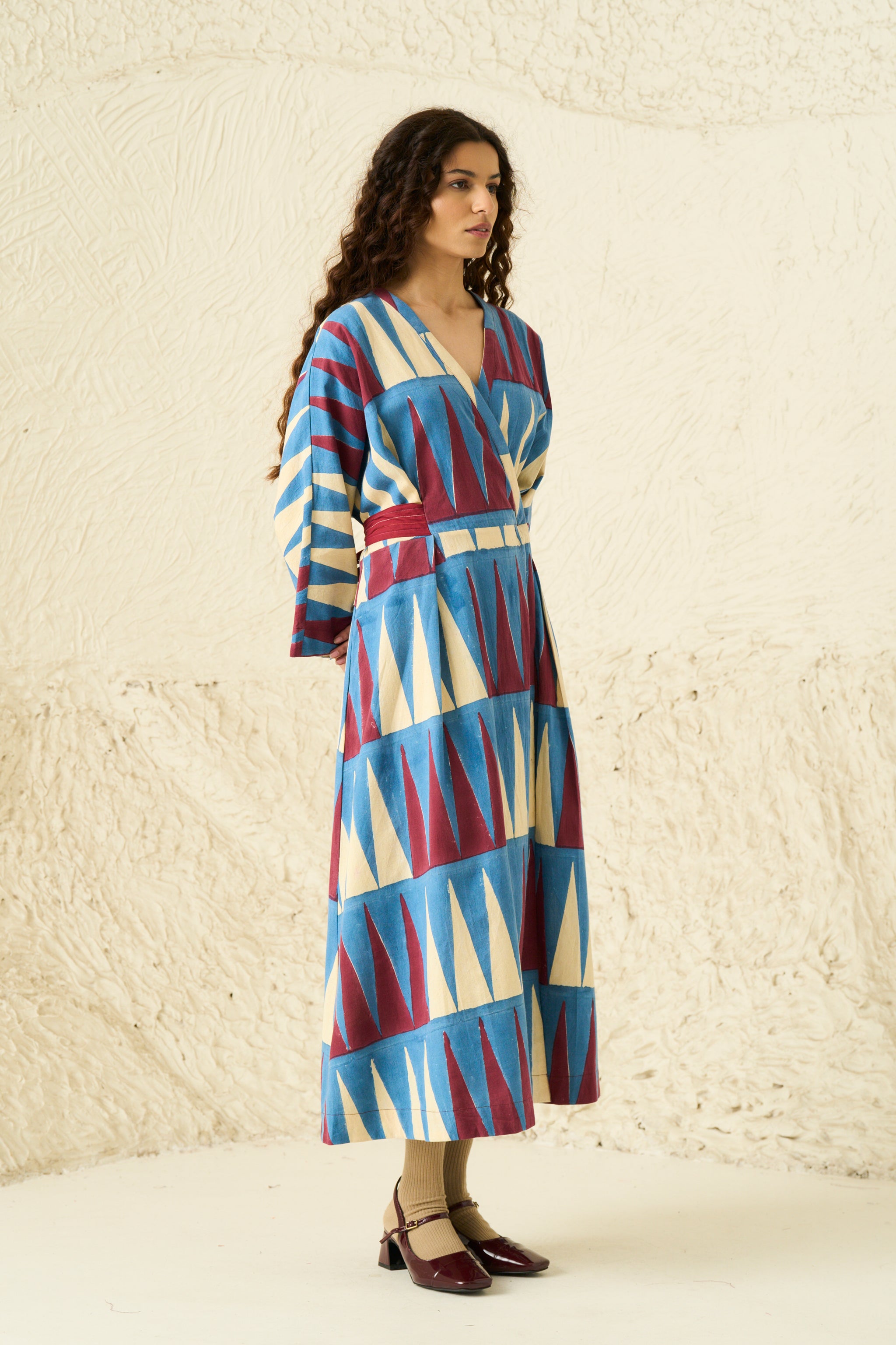 NOVA WRAP DRESS | MULTI POINT SLATE