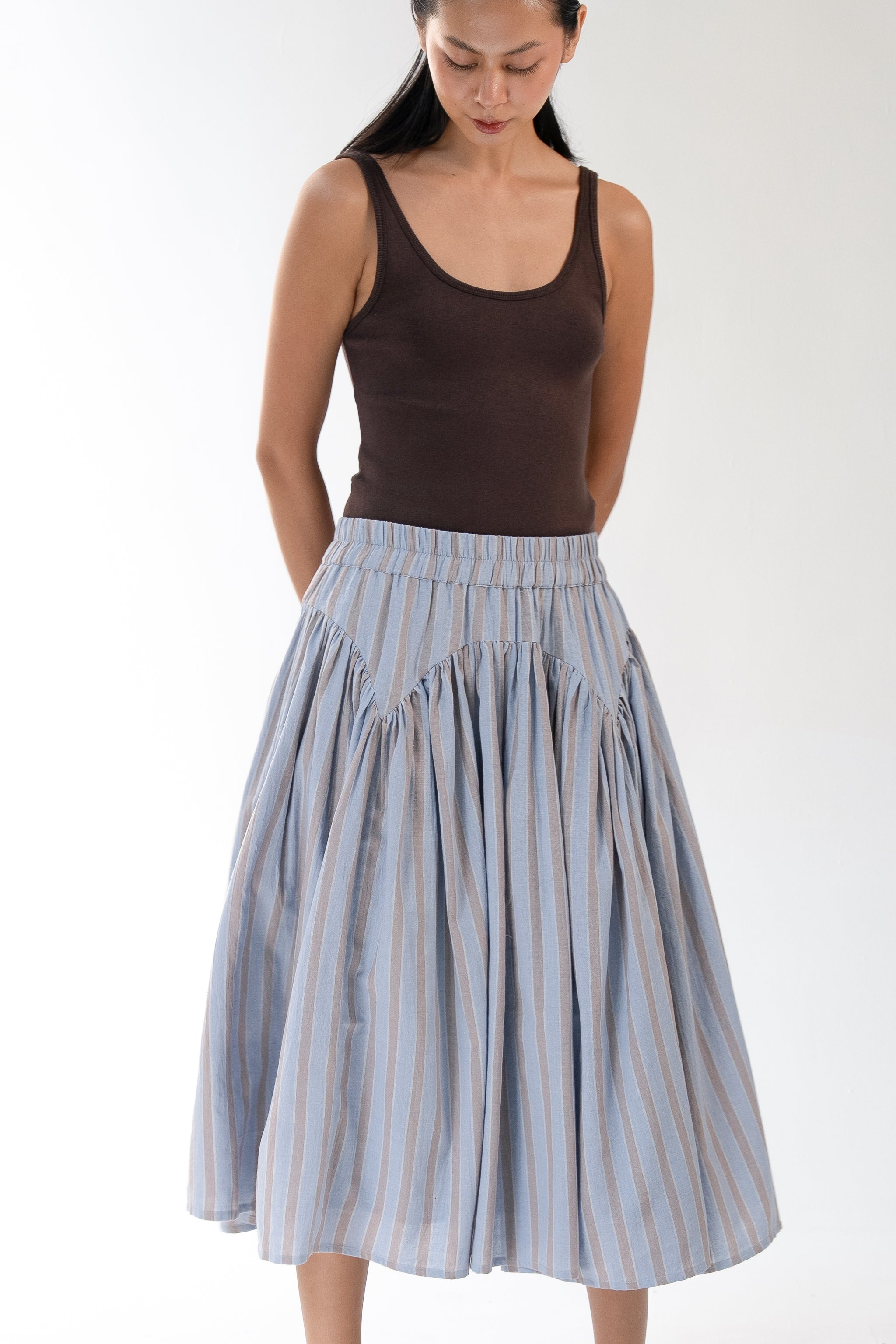 BELLA SKIRT | CLOUD STRIPES