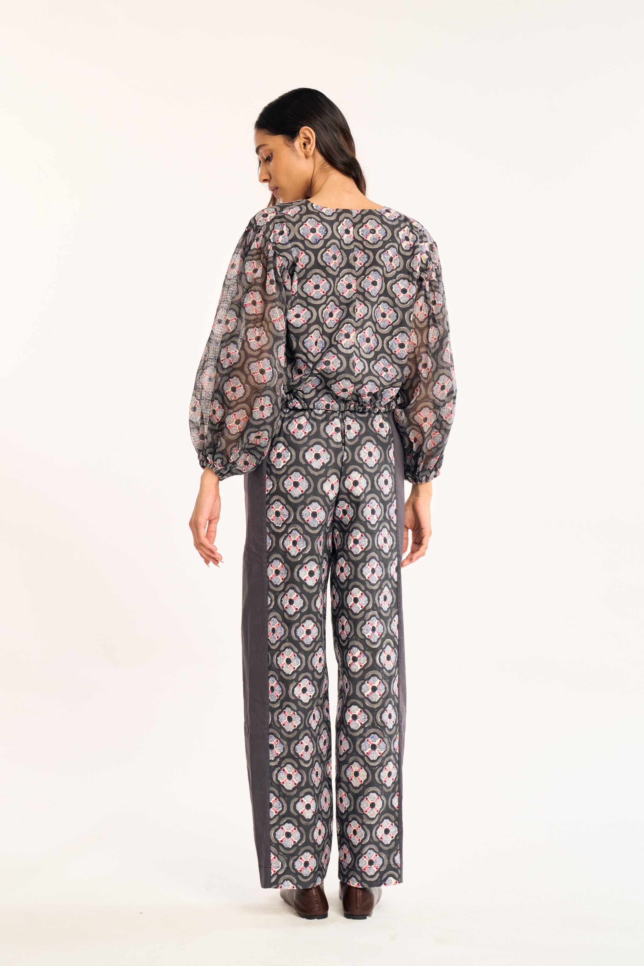 MESA PANTS | CHARCOAL BOTANICA