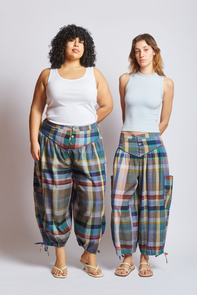 Buy VERA PANTS | MIST CHEX – Rujuta Sheth