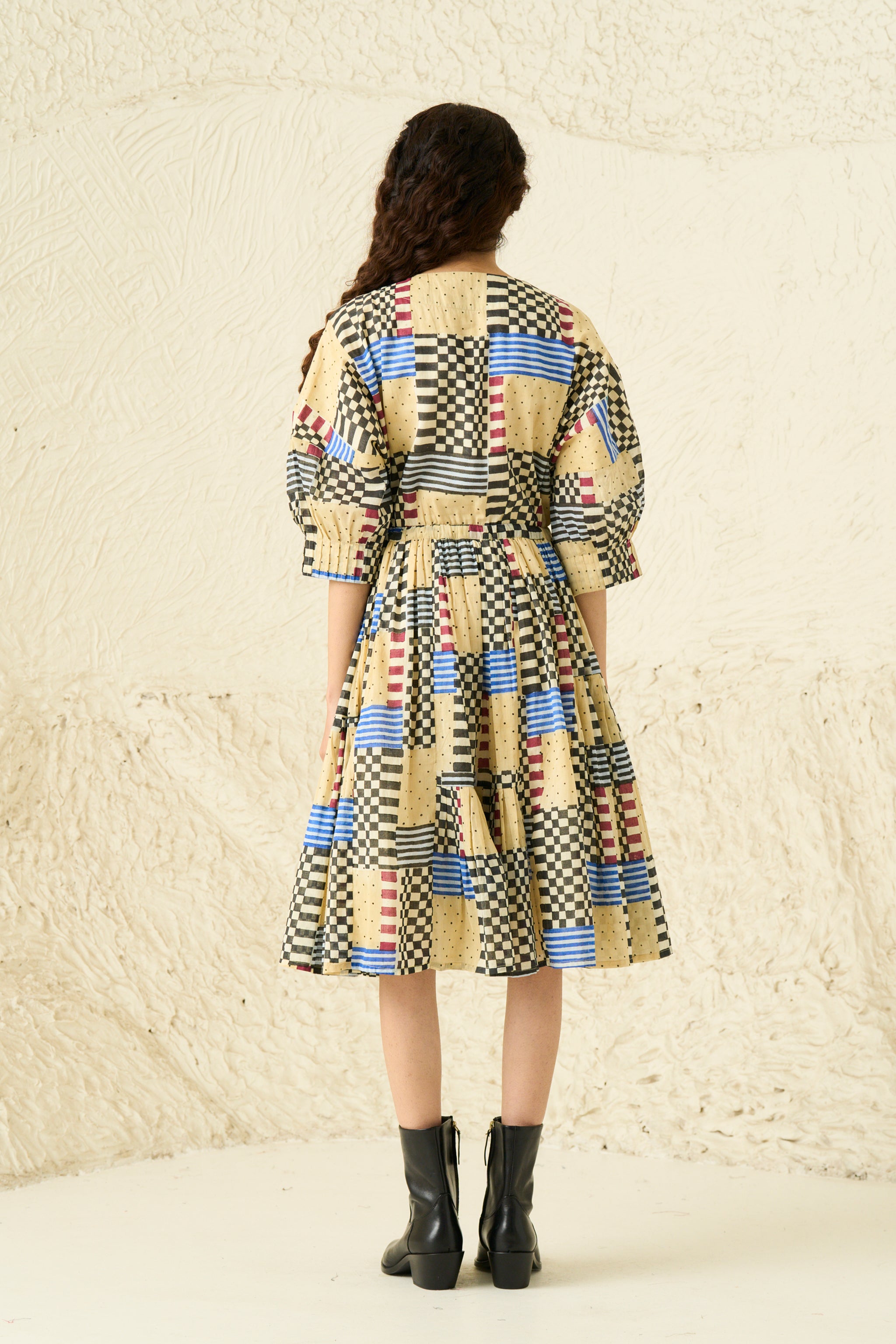 MOSSES DRESS | CHECKMATE SAND