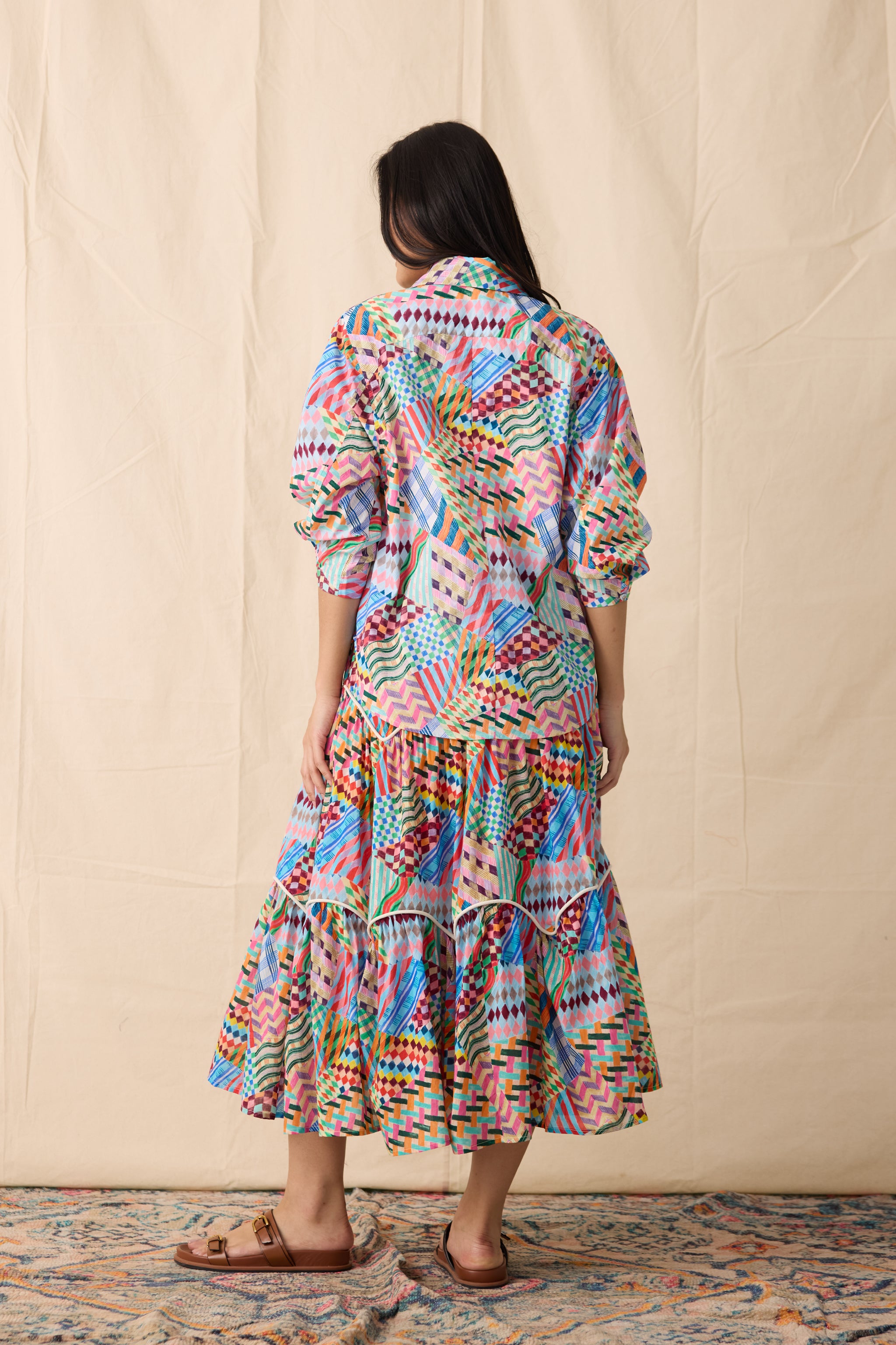 ISLA SHIRT | PATCHWORK PRINT