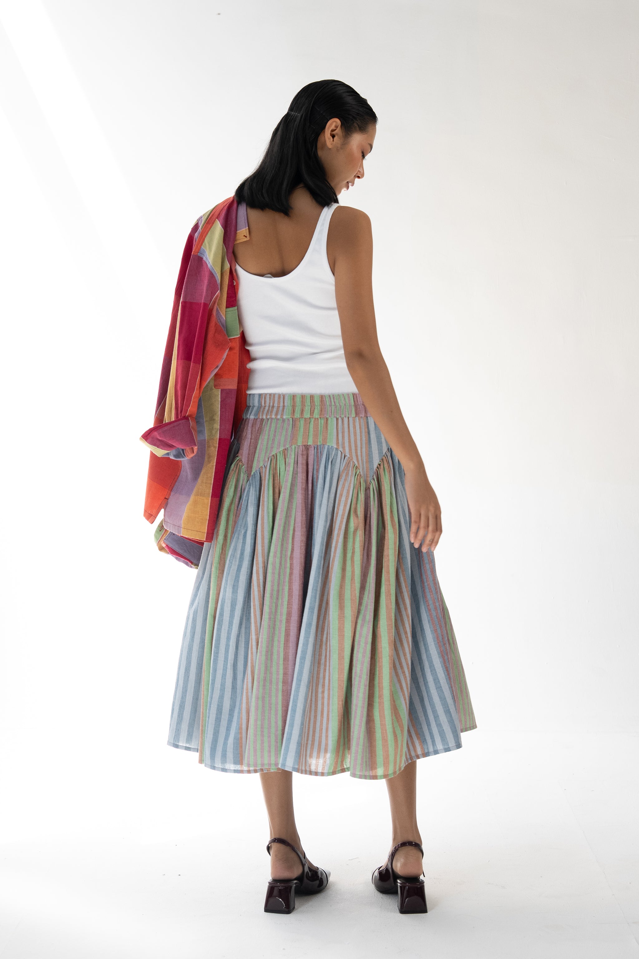BELLA SKIRT | POSTCARD STRIPES