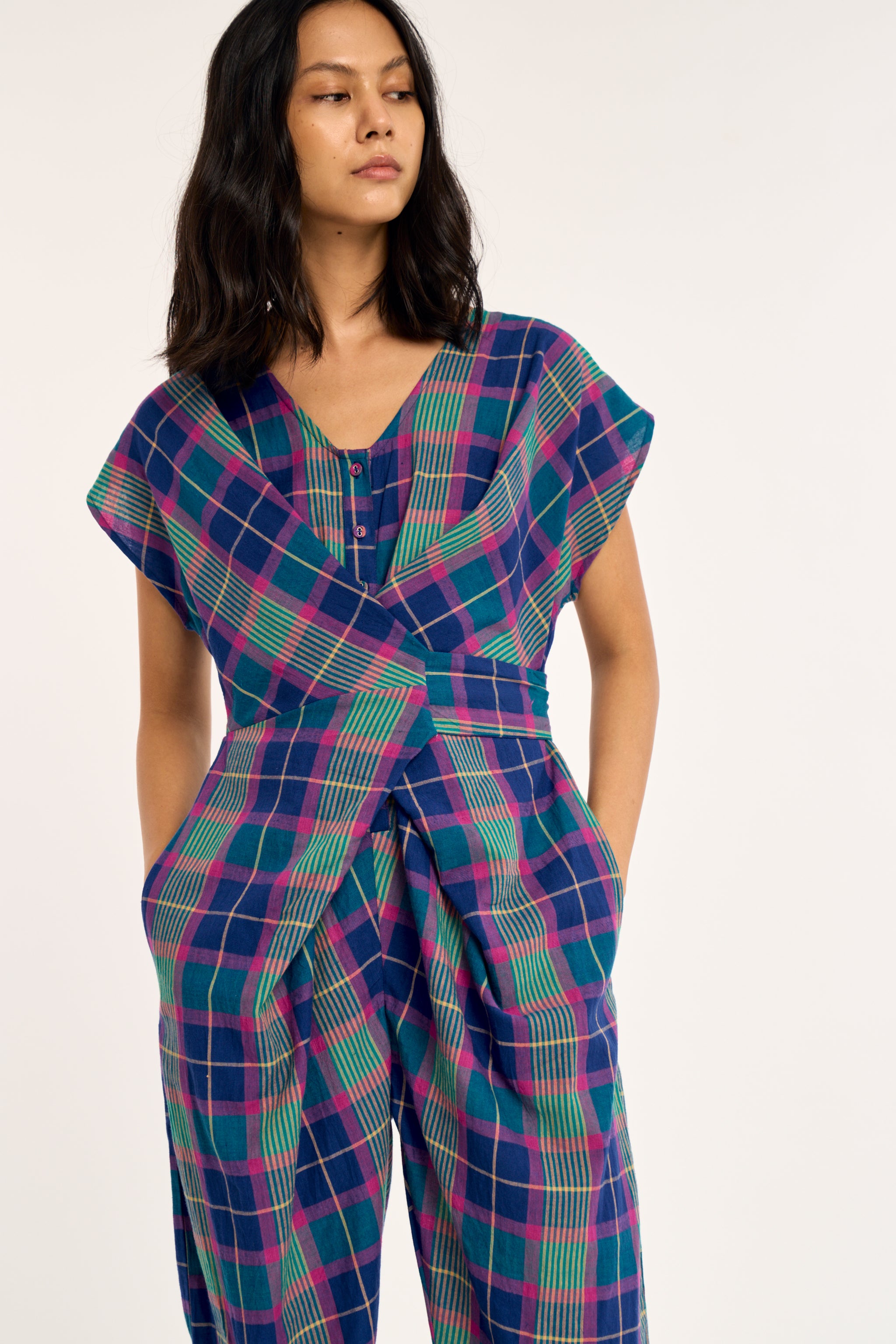 VENUS WRAP JUMPER | ELECTRIC IVY