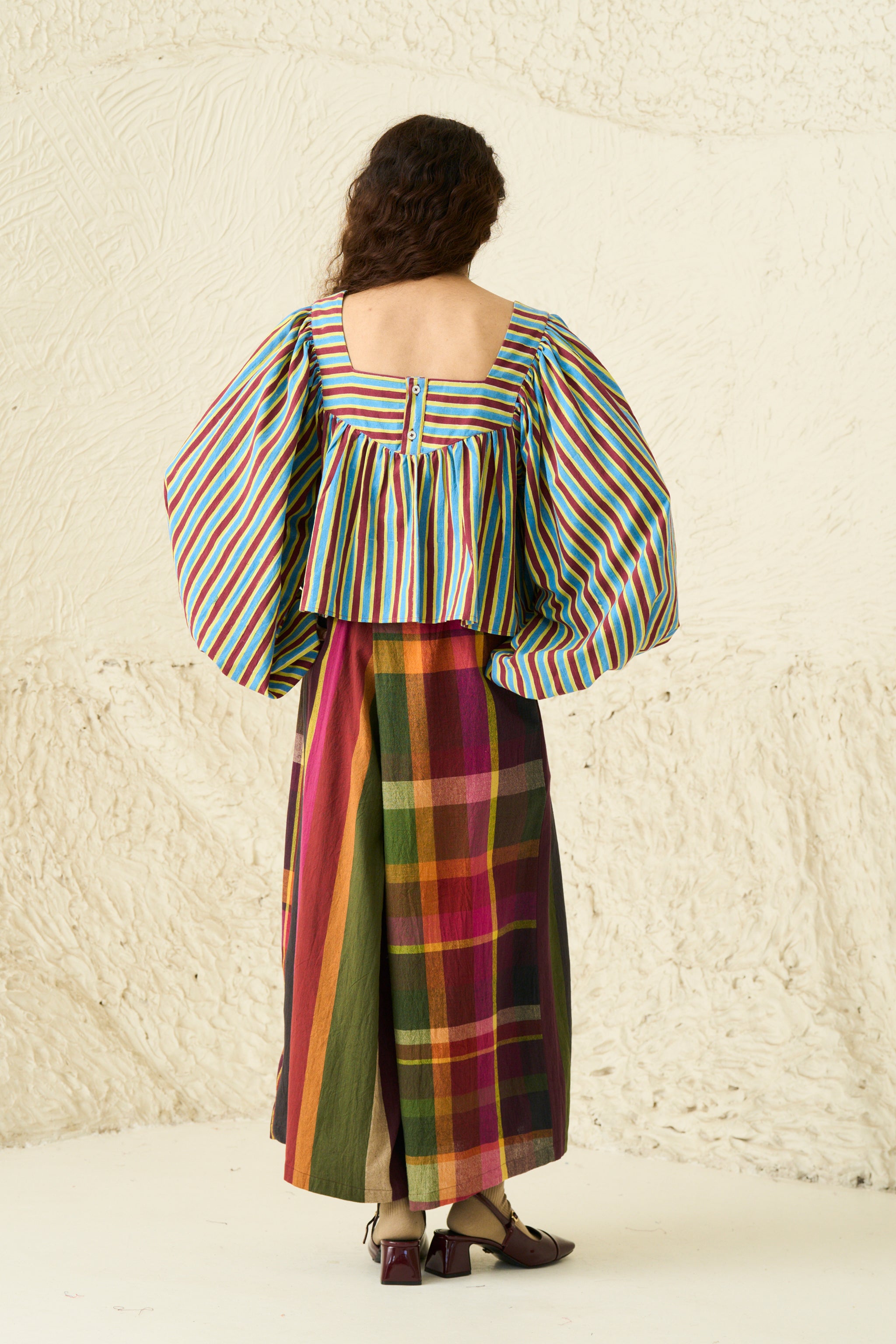 SEPIA PANT | SUNDAE	STRIPES & CHEX