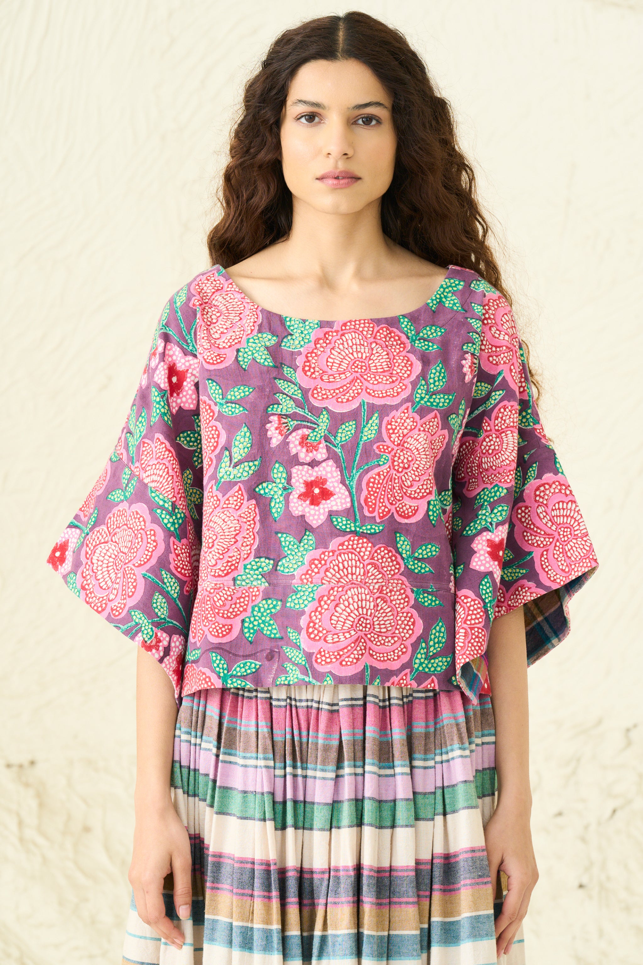 MIRA TOP | ROSETTE PLUM