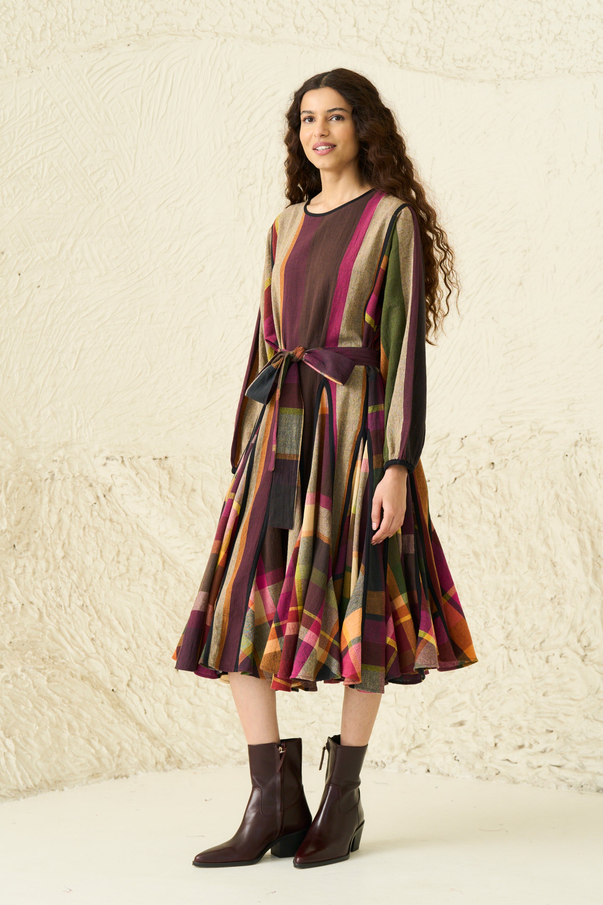 ALEXA DRESS | SUNDAE STRIPES & CHEX