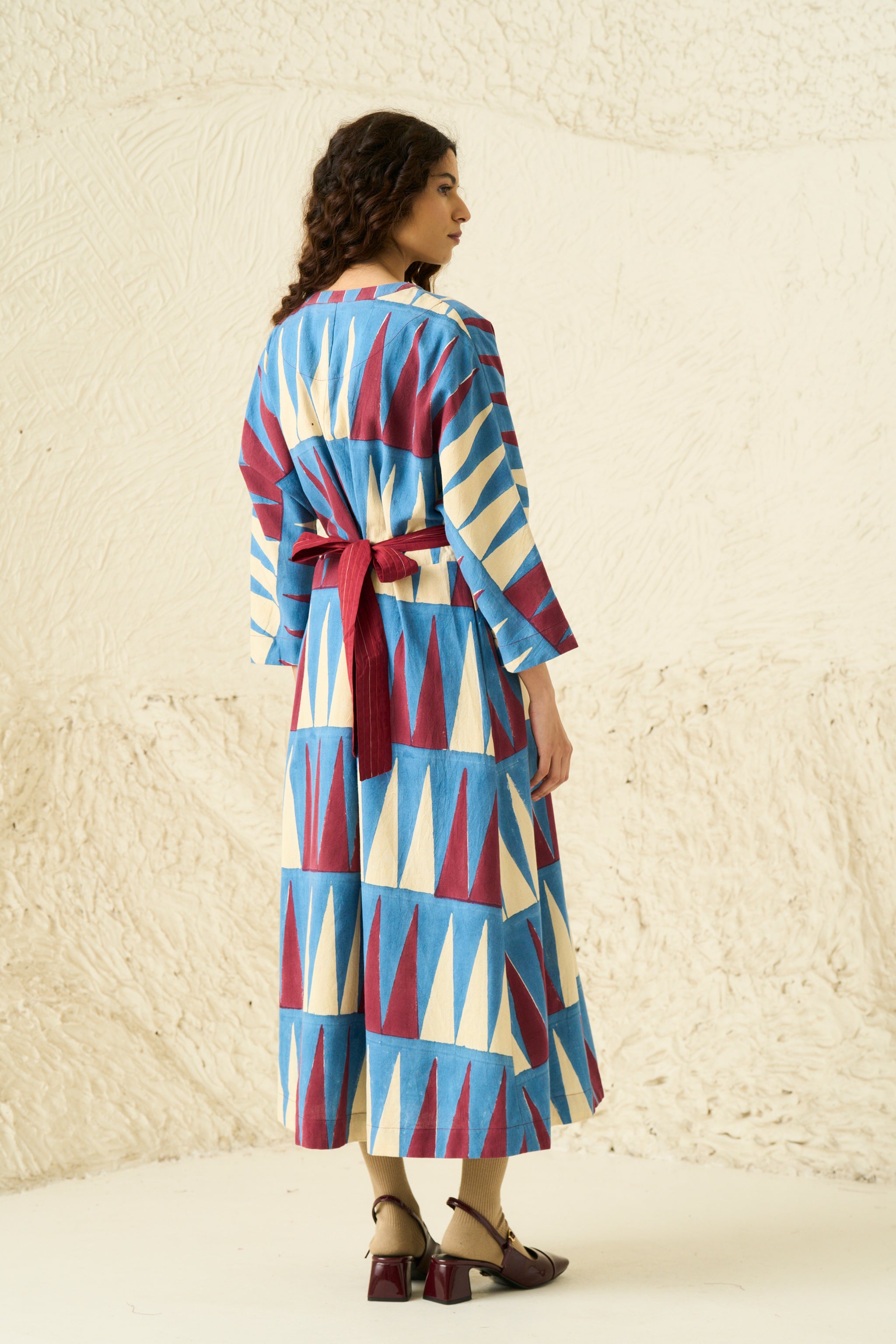 NOVA WRAP DRESS | MULTI POINT SLATE