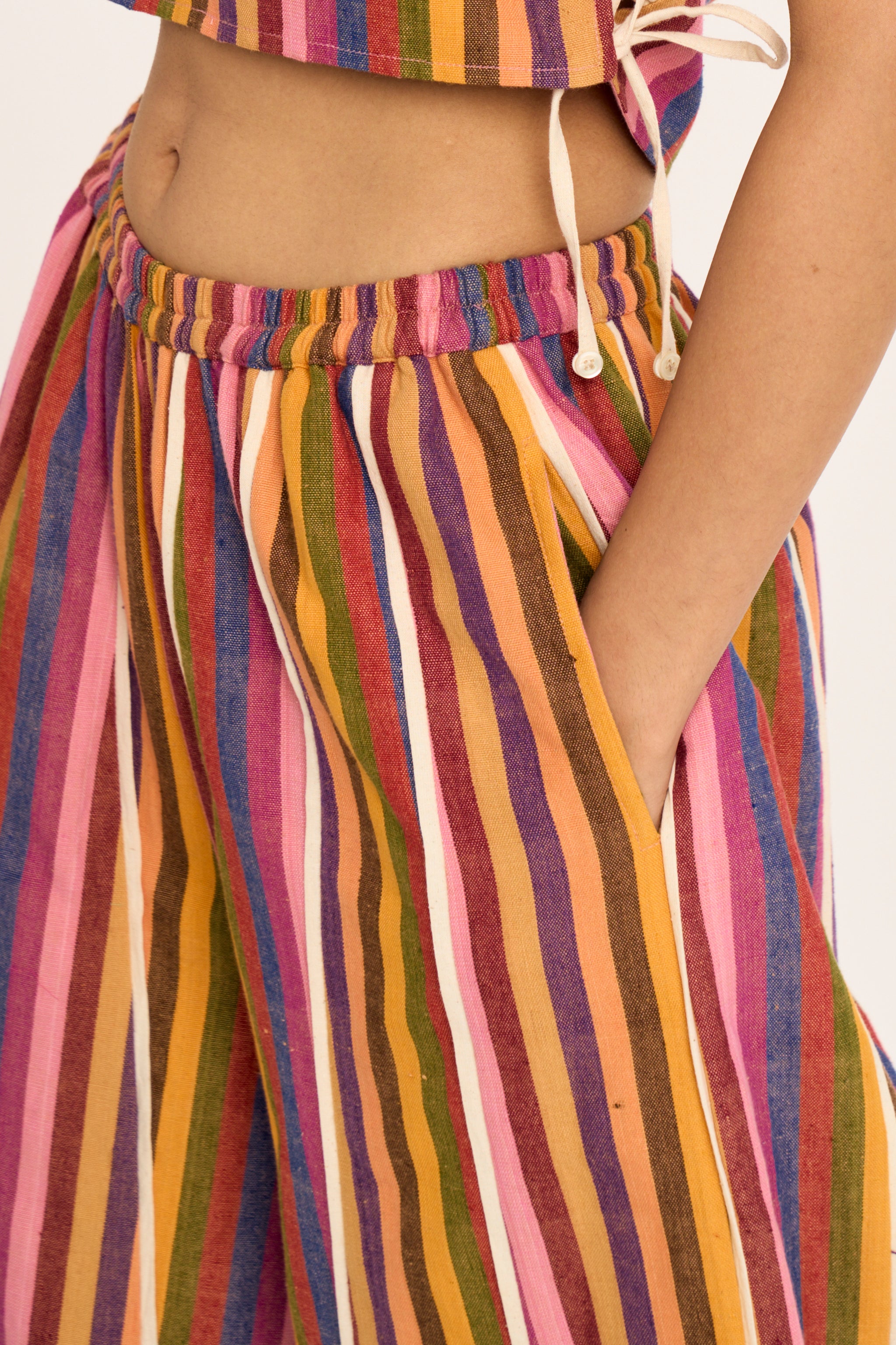 CLOVER PANTS | CRAYON	STRIPES