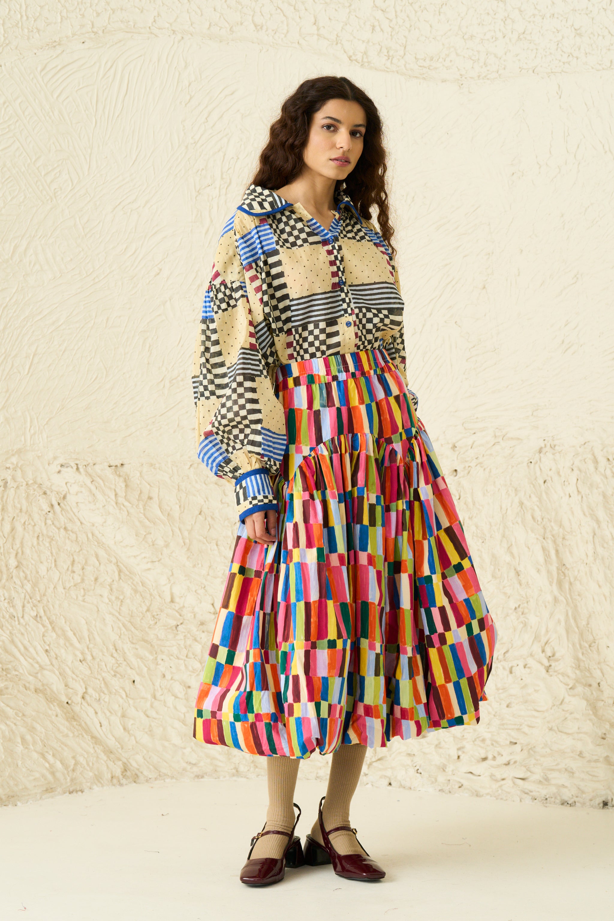 LUNA SKIRT | PARASOL PRINT