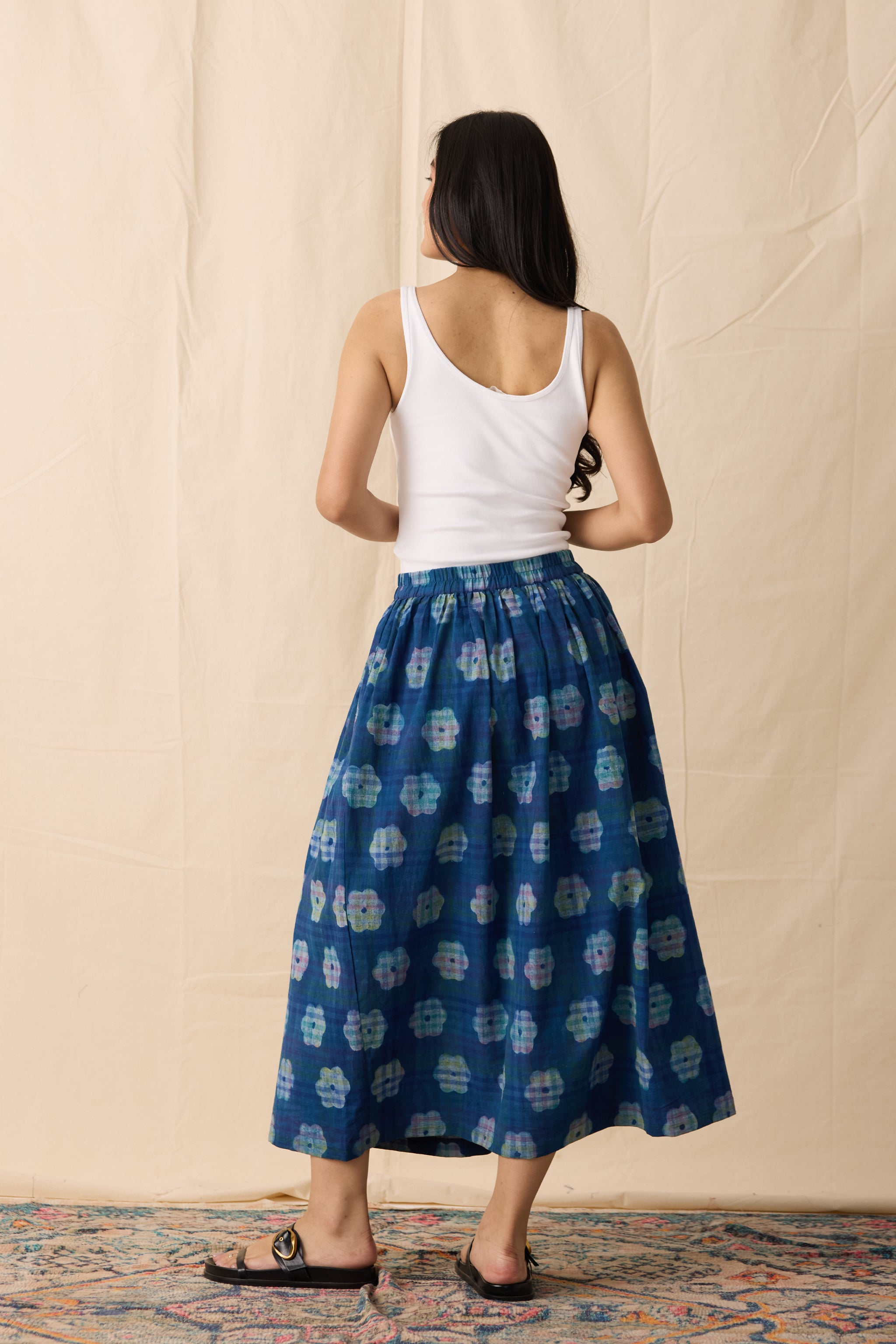 PICNIC SKIRT | INDIGO BLOOM