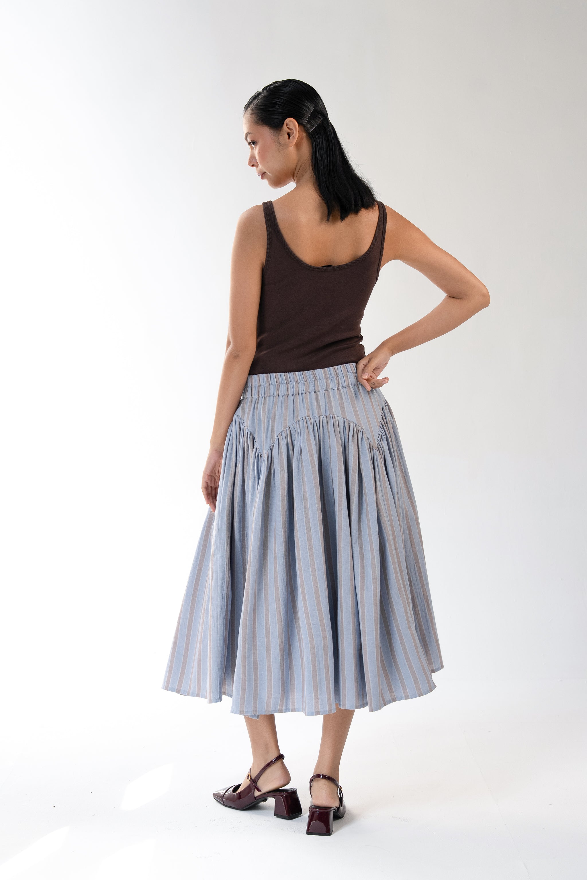BELLA SKIRT | CLOUD STRIPES