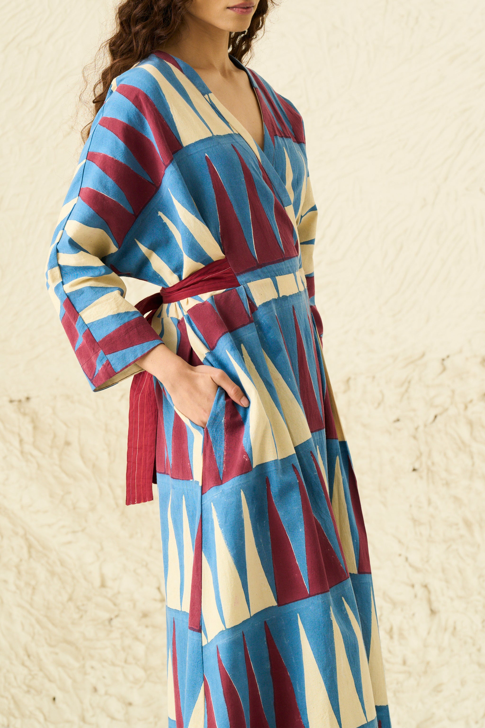 NOVA WRAP DRESS | MULTI POINT SLATE