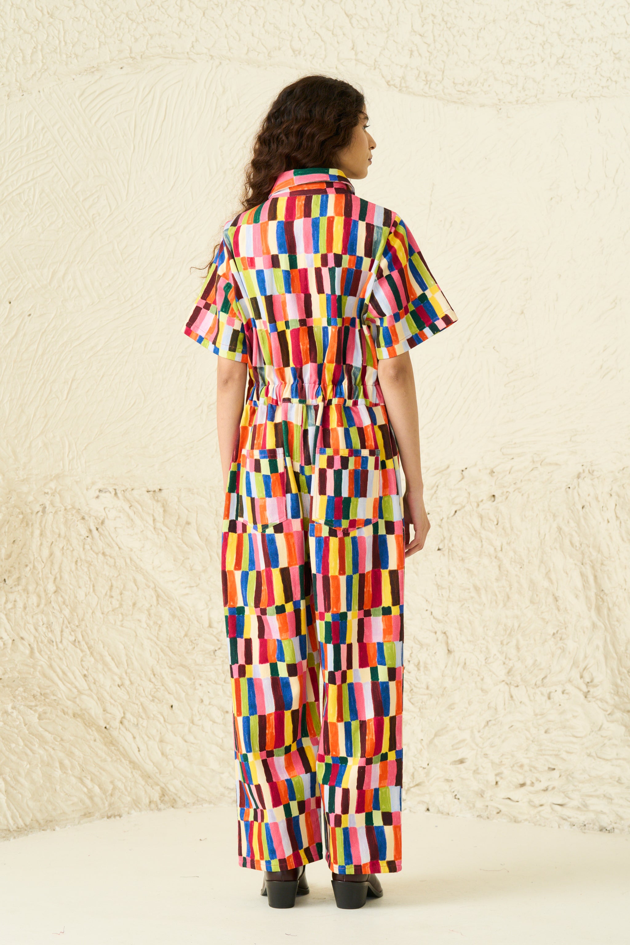 SKATER JUMPSUIT | PARASOL PRINT