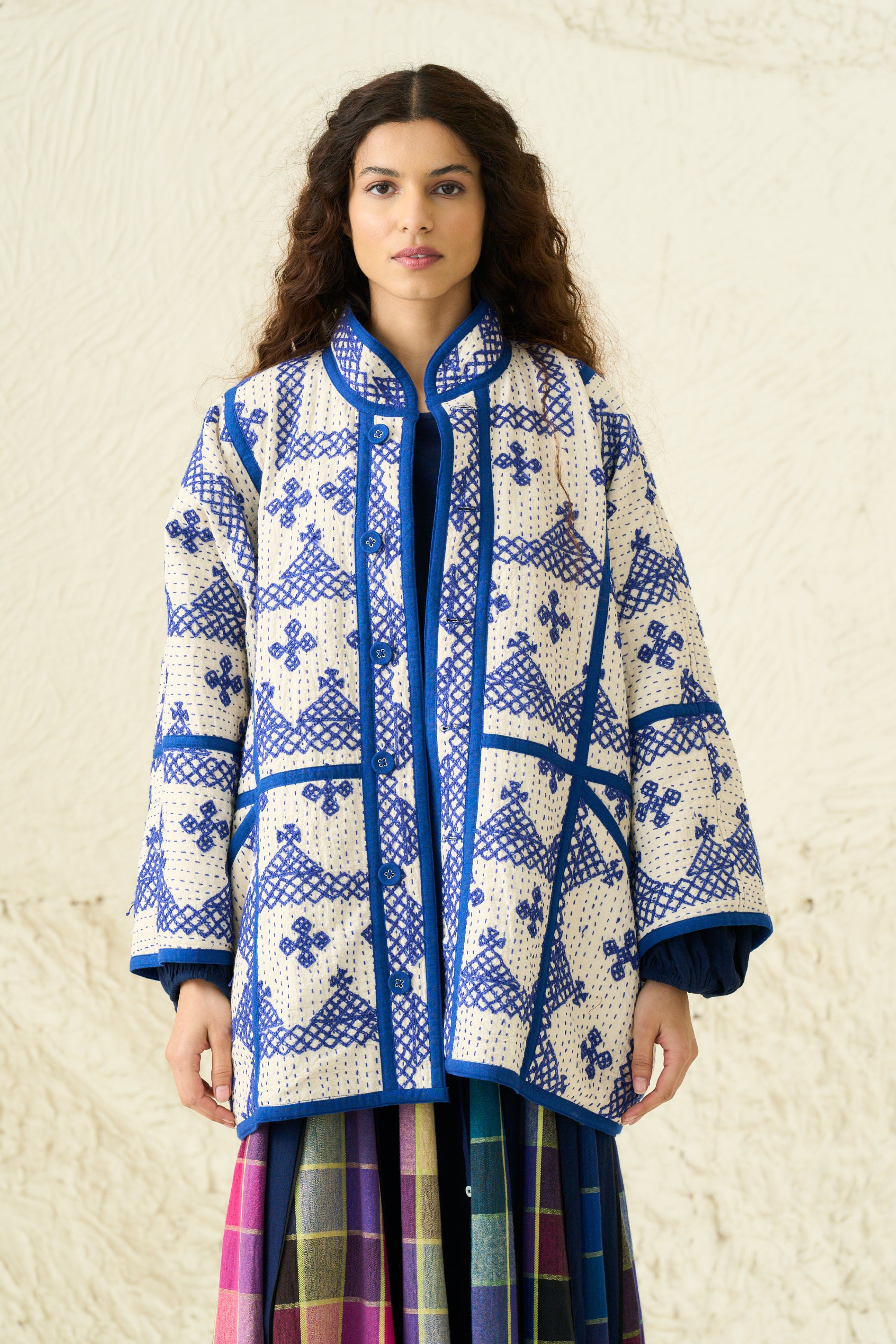 REVIVAL JACKET | ORB CHEX X BLUE HOUR QUILT