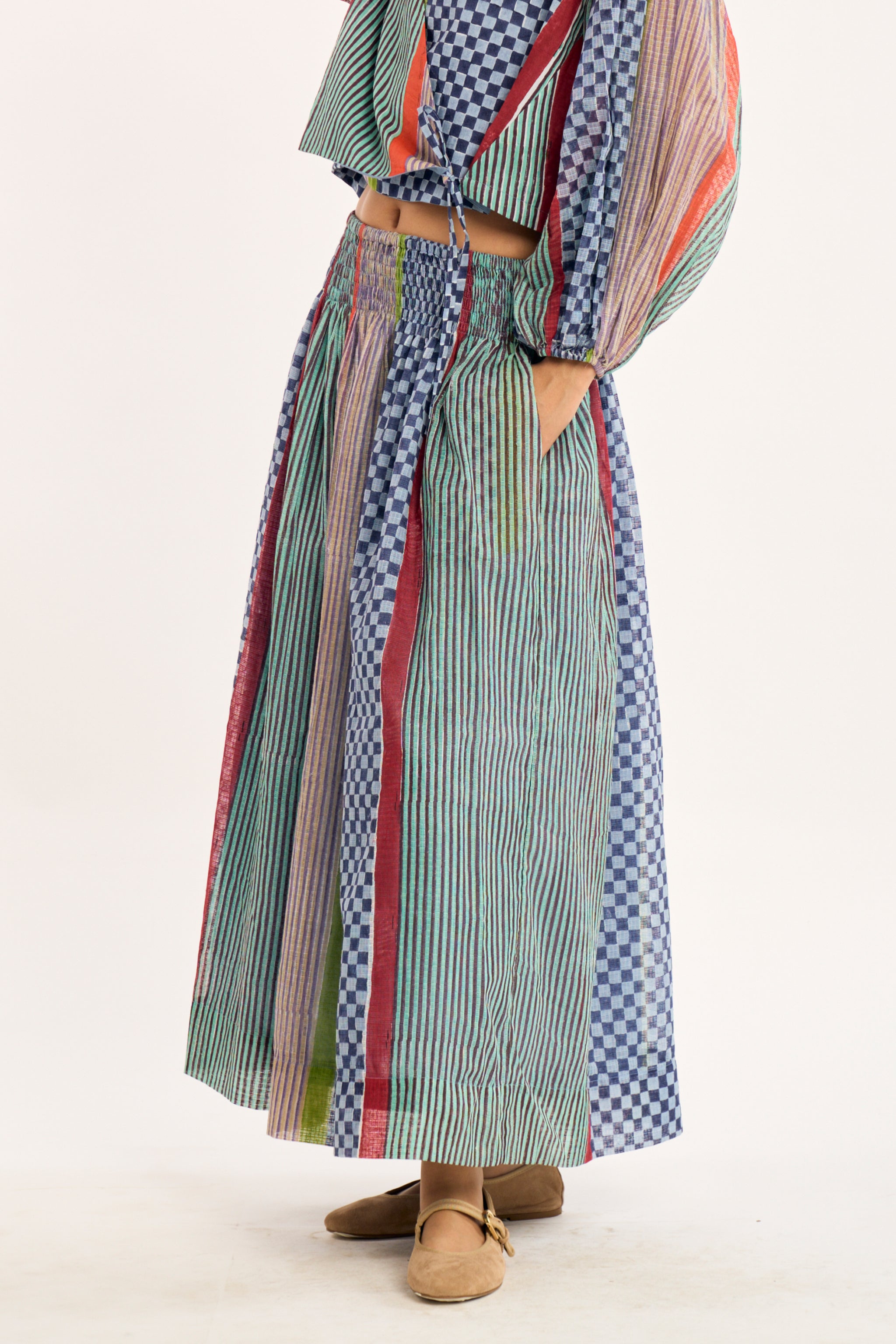 HUE SKIRT | FIELD GRID