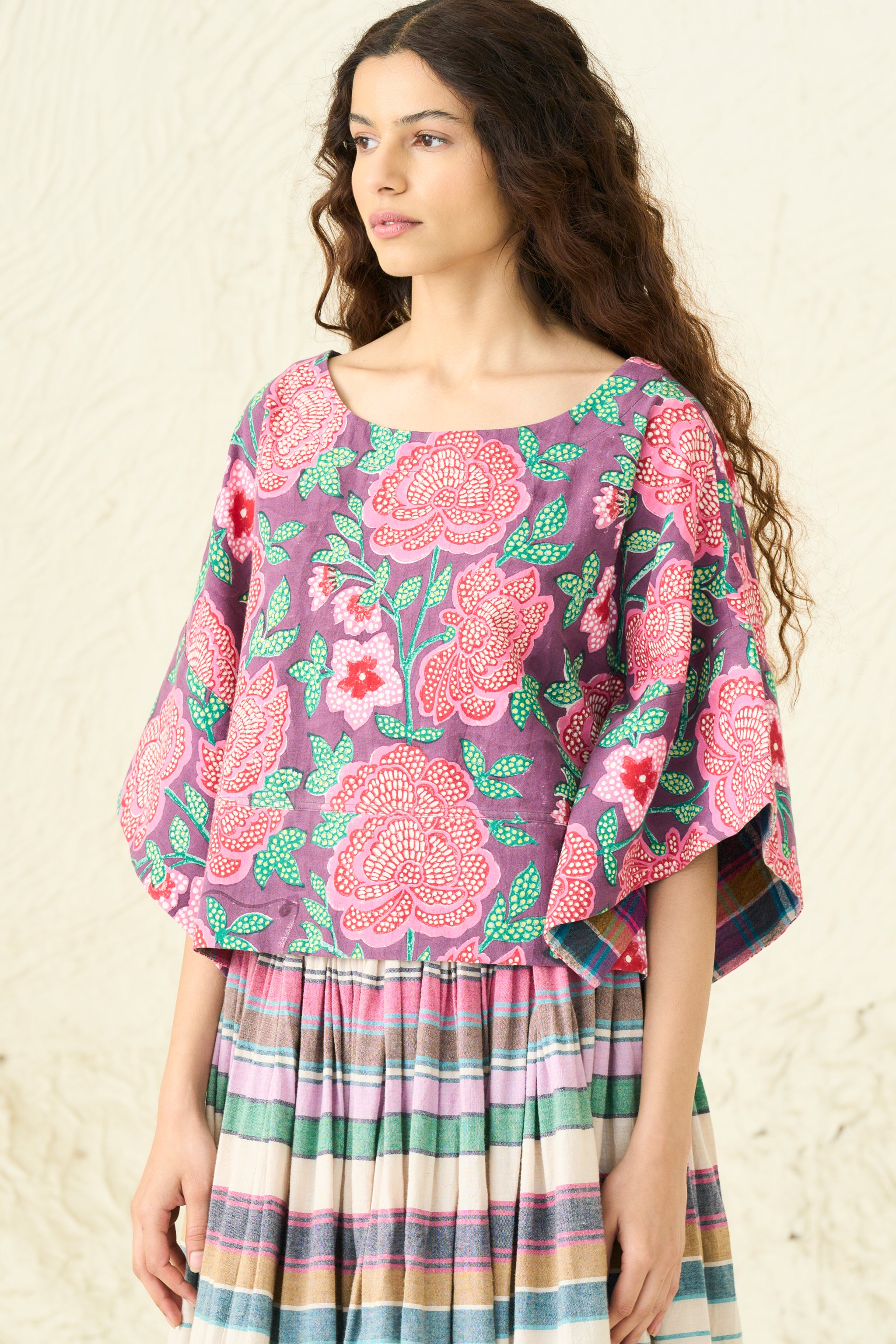 MIRA TOP | ROSETTE PLUM