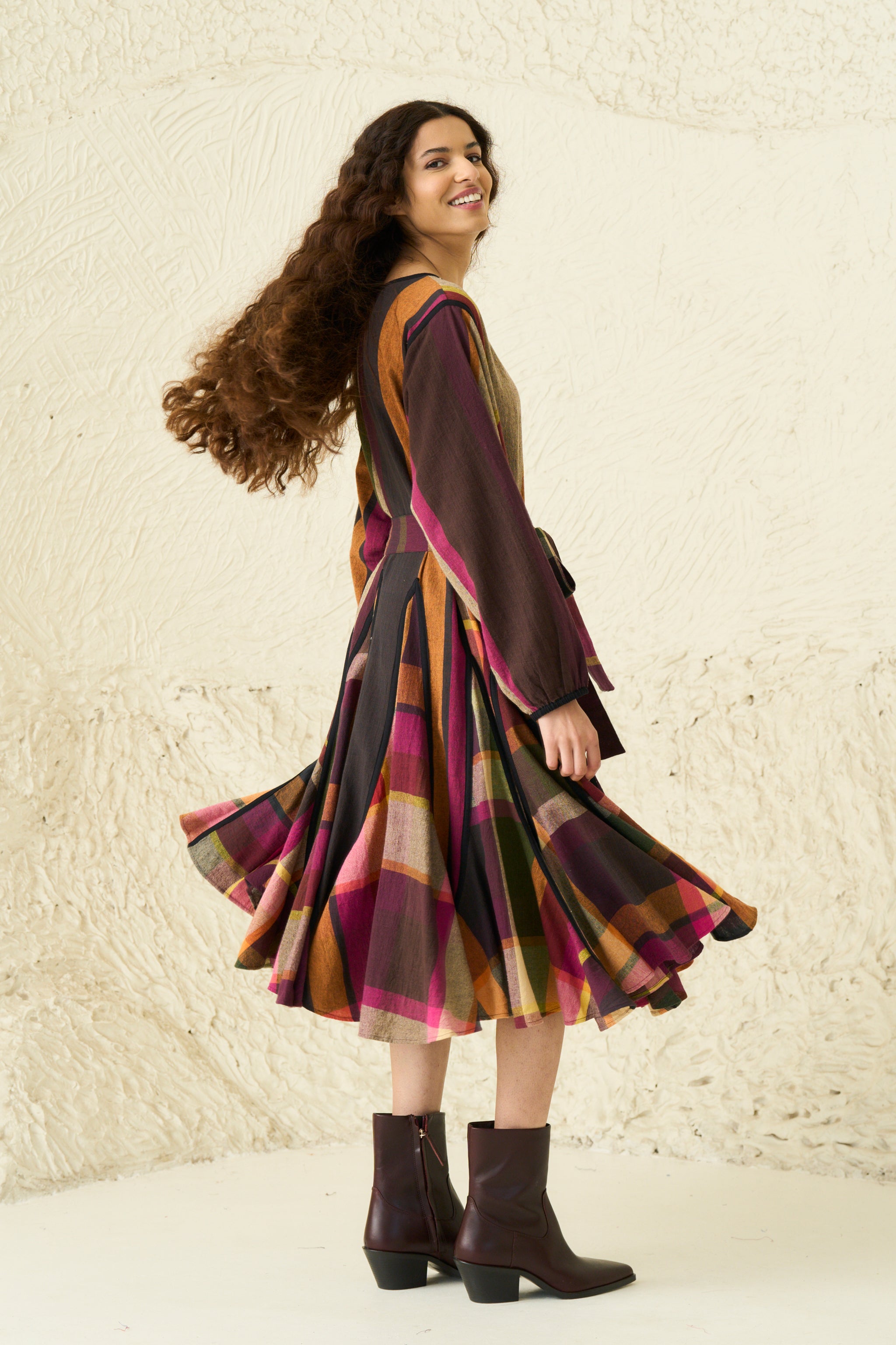 ALEXA DRESS | SUNDAE STRIPES & CHEX