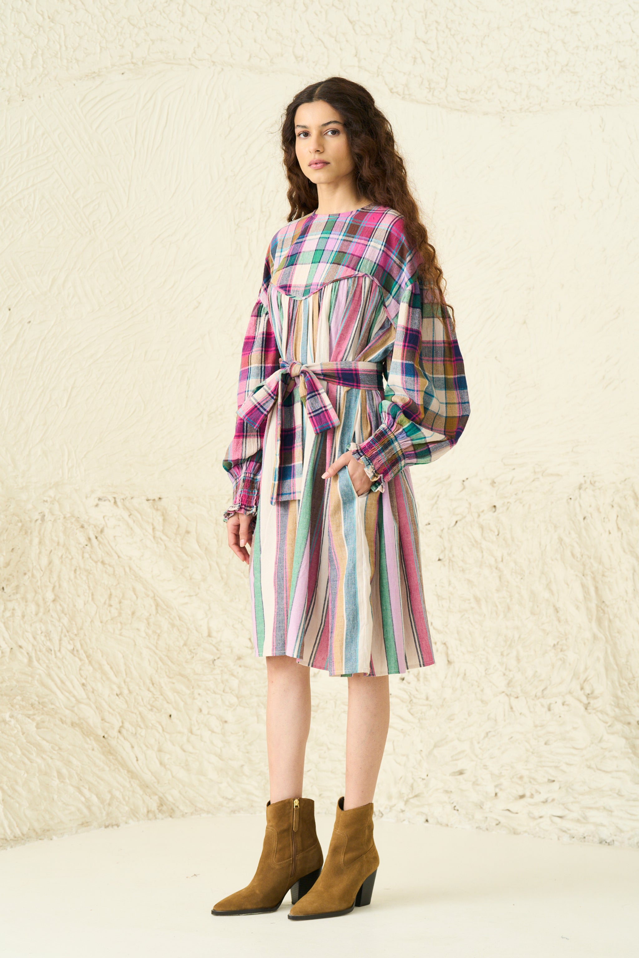 AUTUMN DRESS | JUNO CHEX X STRIPES