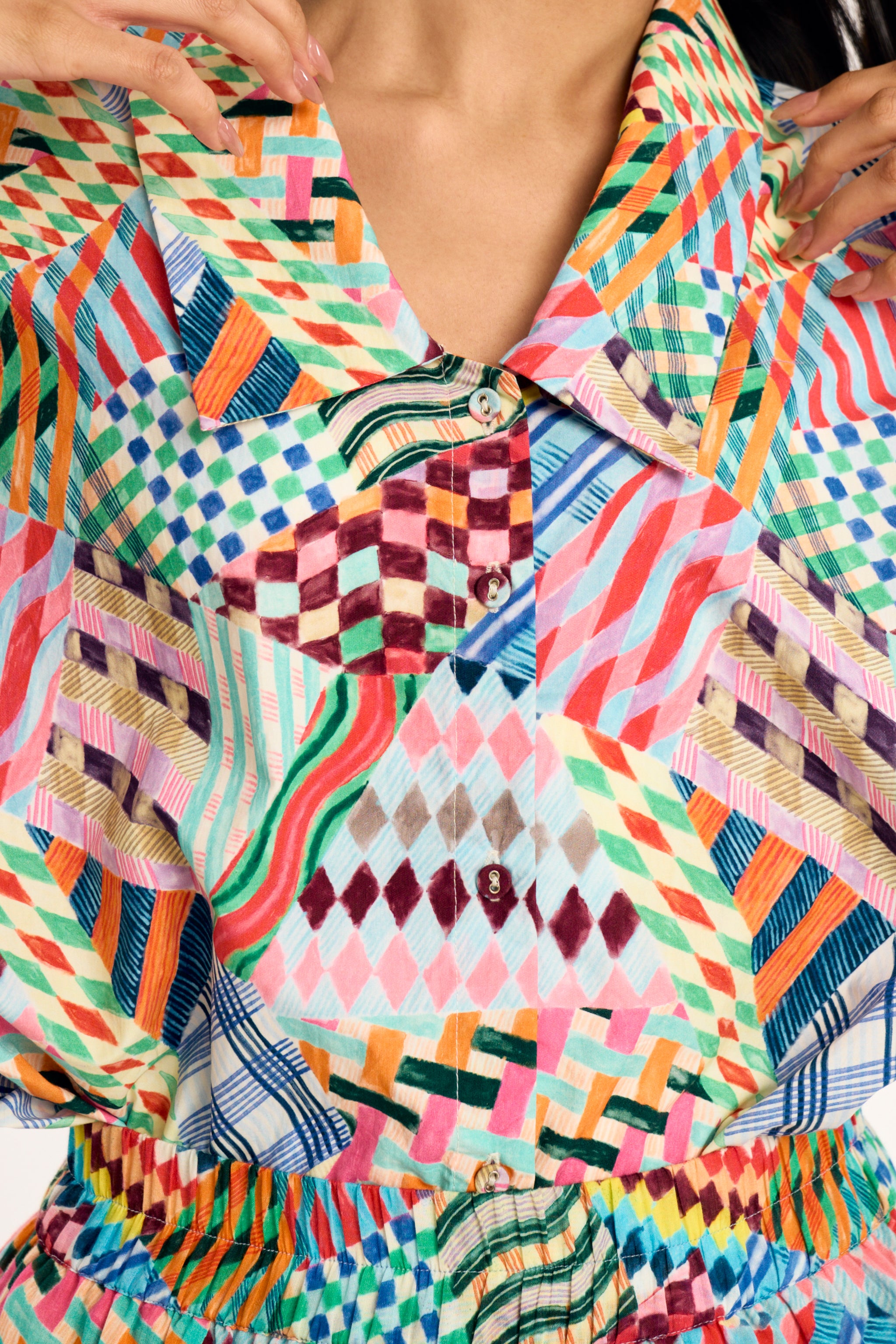 ISLA SHIRT | PATCHWORK PRINT
