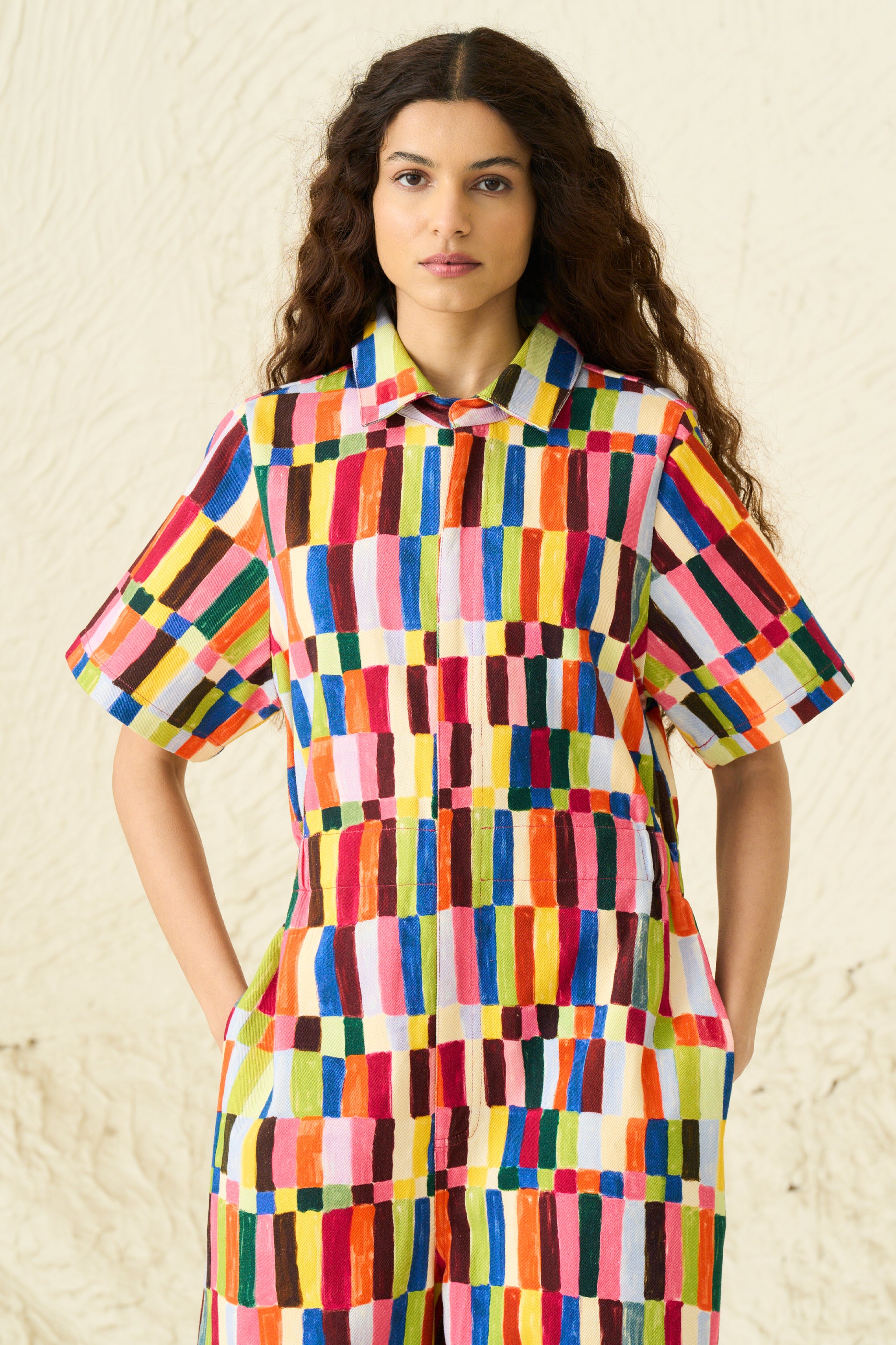 SKATER JUMPSUIT | PARASOL PRINT