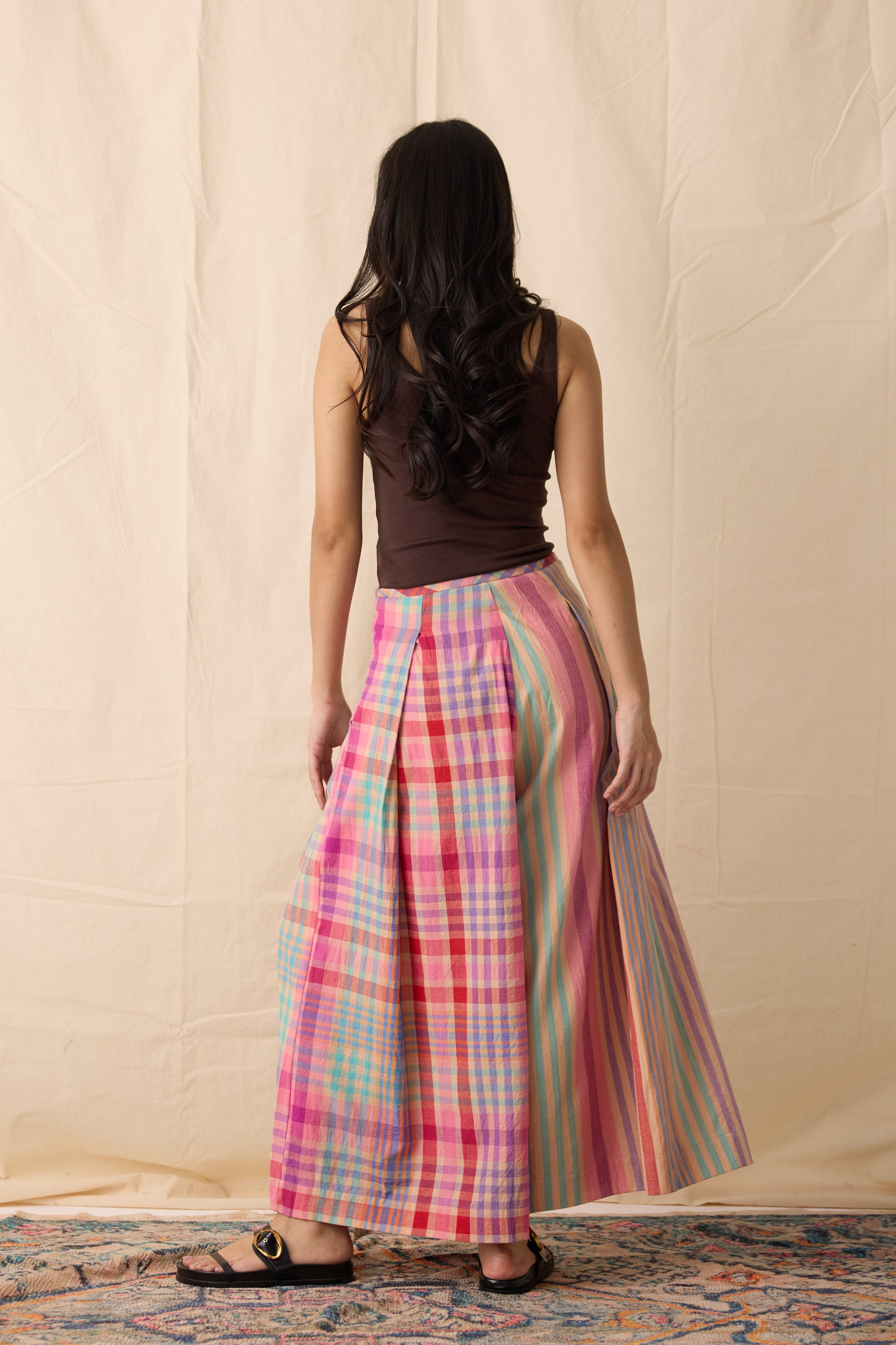 FRIDA PANTS | POPSICLE CHEX + STRIPE